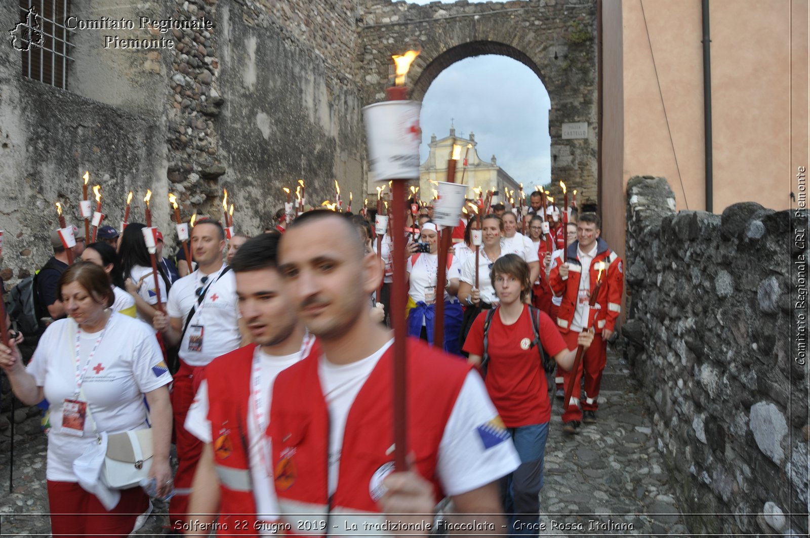 Solferino 22 Giugno 2019 - La tradizionale Fiaccolata - Croce Rossa Italiana - Comitato Regionale del Piemonte