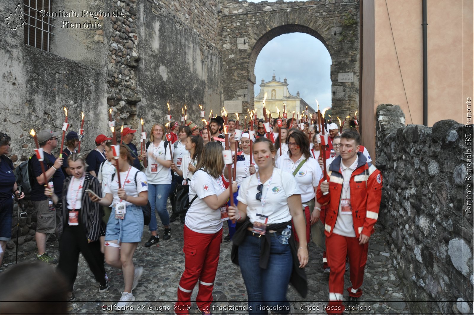 Solferino 22 Giugno 2019 - La tradizionale Fiaccolata - Croce Rossa Italiana - Comitato Regionale del Piemonte