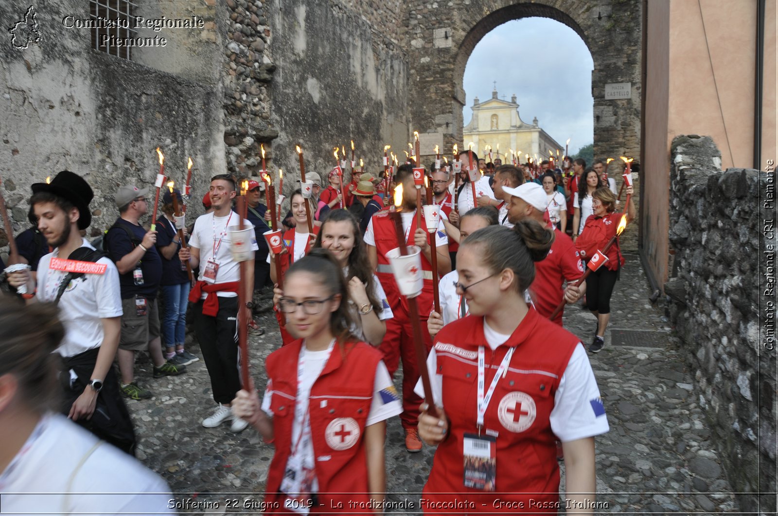 Solferino 22 Giugno 2019 - La tradizionale Fiaccolata - Croce Rossa Italiana - Comitato Regionale del Piemonte