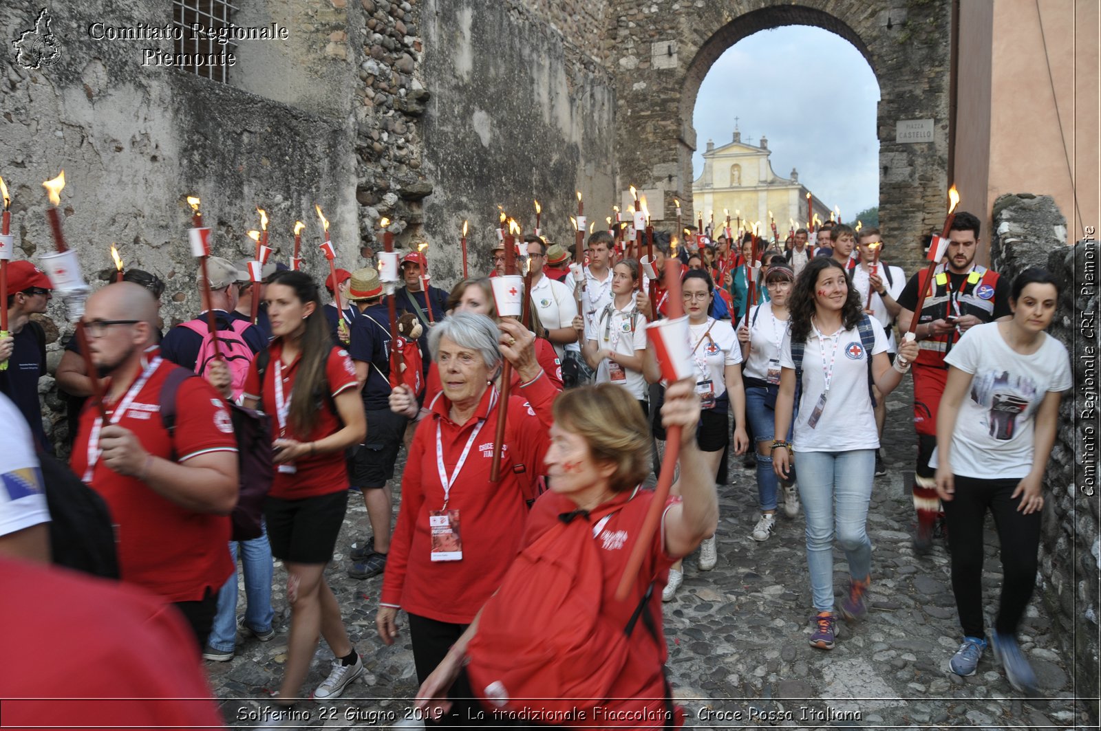 Solferino 22 Giugno 2019 - La tradizionale Fiaccolata - Croce Rossa Italiana - Comitato Regionale del Piemonte