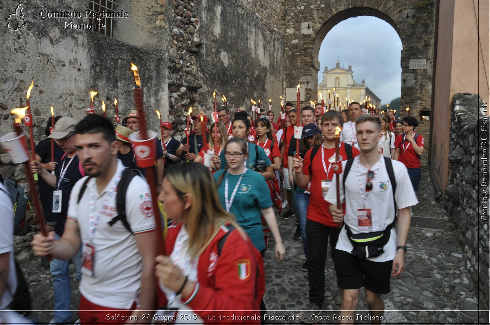 Solferino 22 Giugno 2019 - La tradizionale Fiaccolata - Croce Rossa Italiana - Comitato Regionale del Piemonte