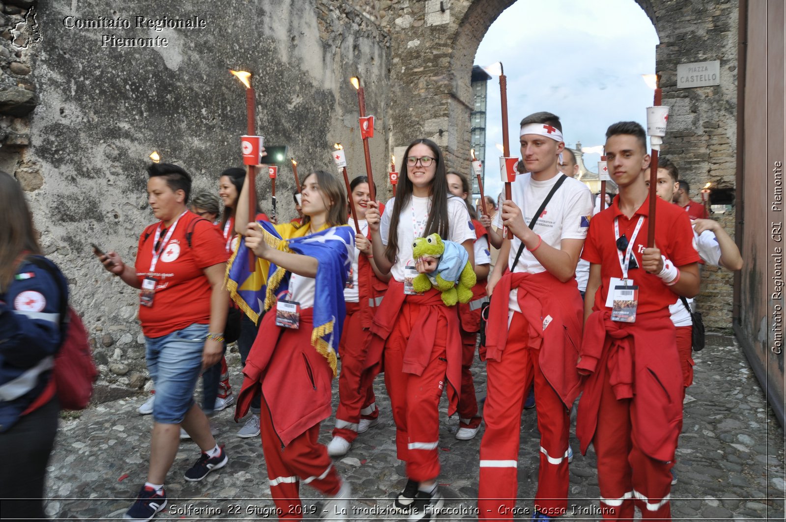 Solferino 22 Giugno 2019 - La tradizionale Fiaccolata - Croce Rossa Italiana - Comitato Regionale del Piemonte