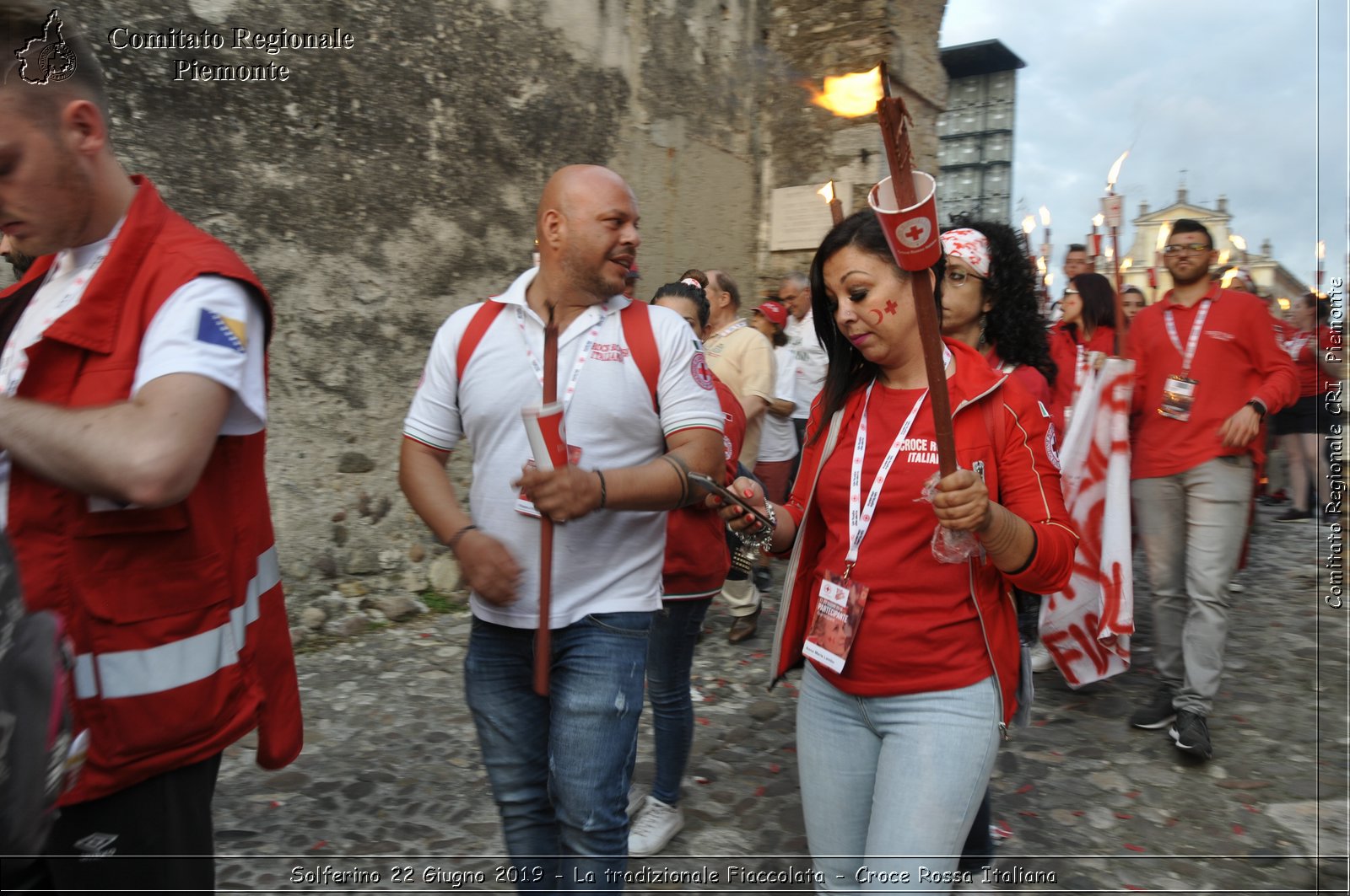 Solferino 22 Giugno 2019 - La tradizionale Fiaccolata - Croce Rossa Italiana - Comitato Regionale del Piemonte