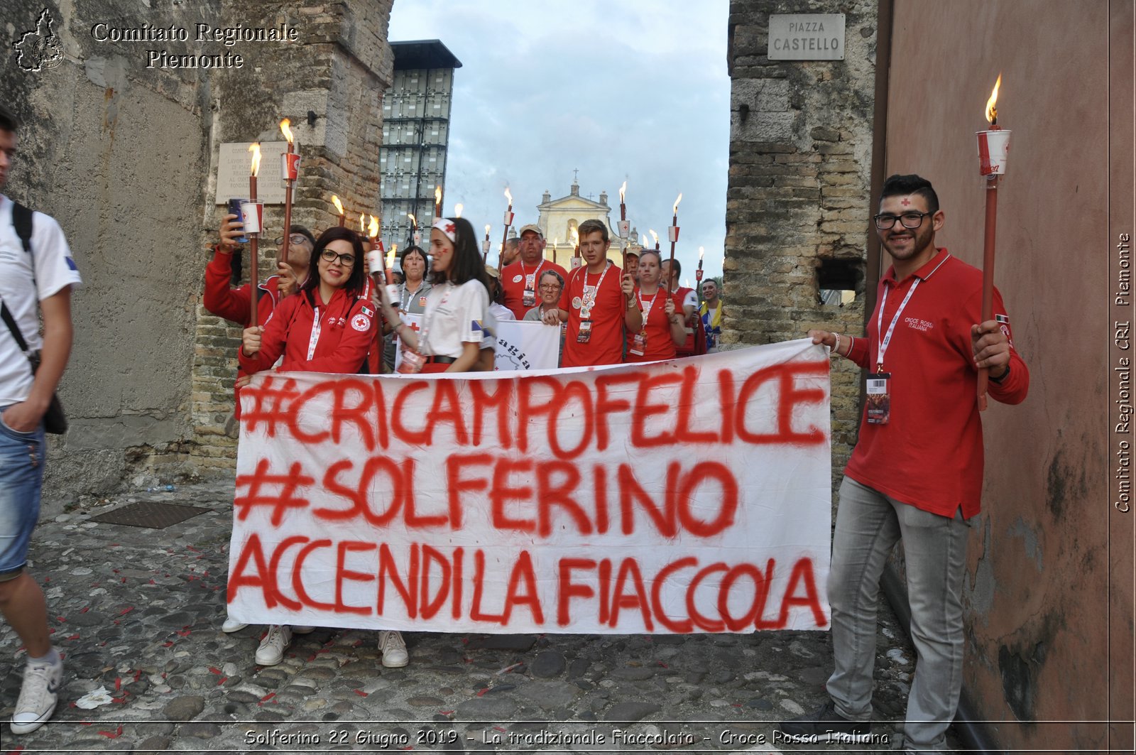 Solferino 22 Giugno 2019 - La tradizionale Fiaccolata - Croce Rossa Italiana - Comitato Regionale del Piemonte