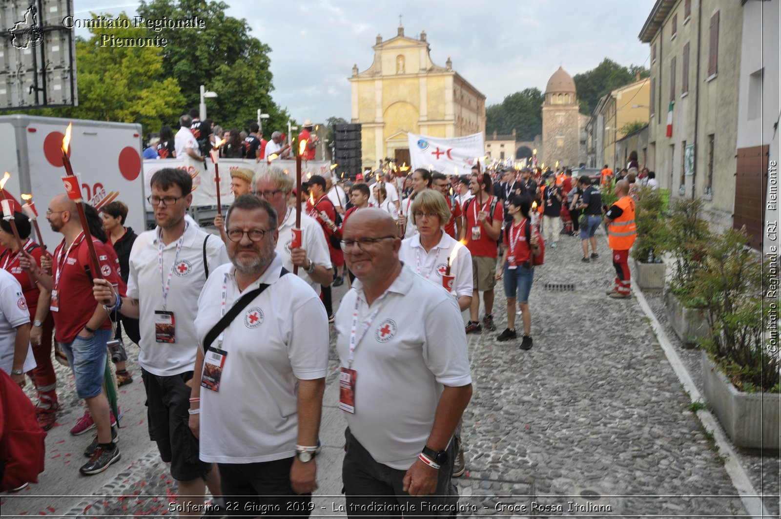 Solferino 22 Giugno 2019 - La tradizionale Fiaccolata - Croce Rossa Italiana - Comitato Regionale del Piemonte