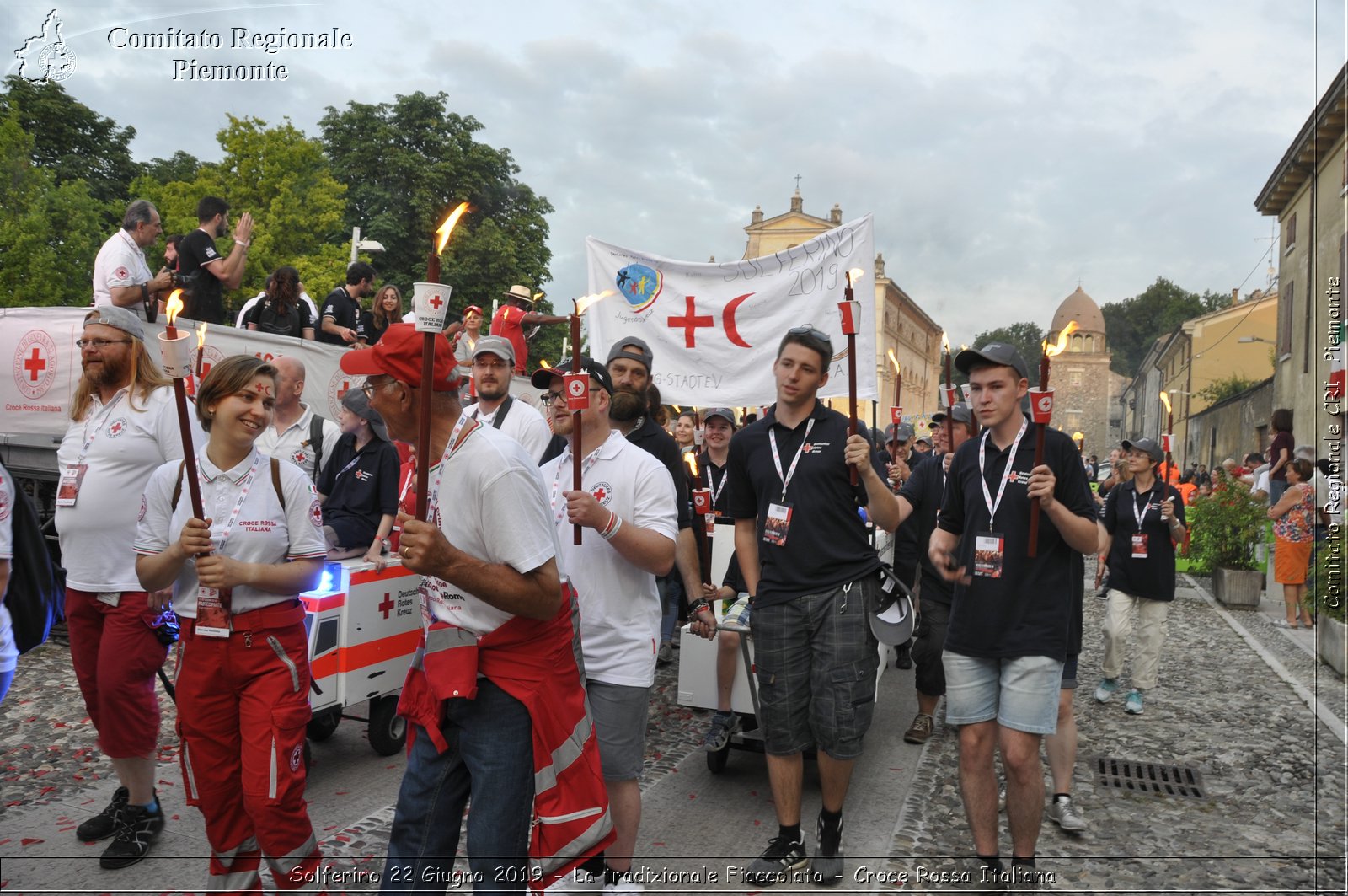 Solferino 22 Giugno 2019 - La tradizionale Fiaccolata - Croce Rossa Italiana - Comitato Regionale del Piemonte