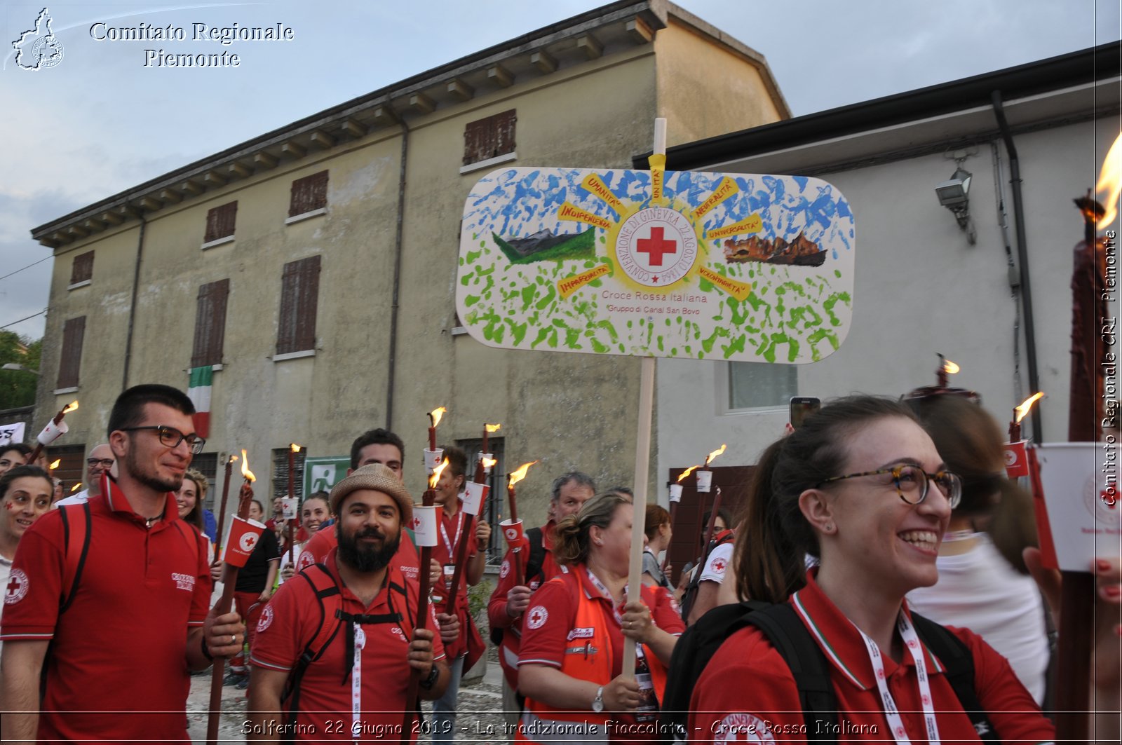 Solferino 22 Giugno 2019 - La tradizionale Fiaccolata - Croce Rossa Italiana - Comitato Regionale del Piemonte