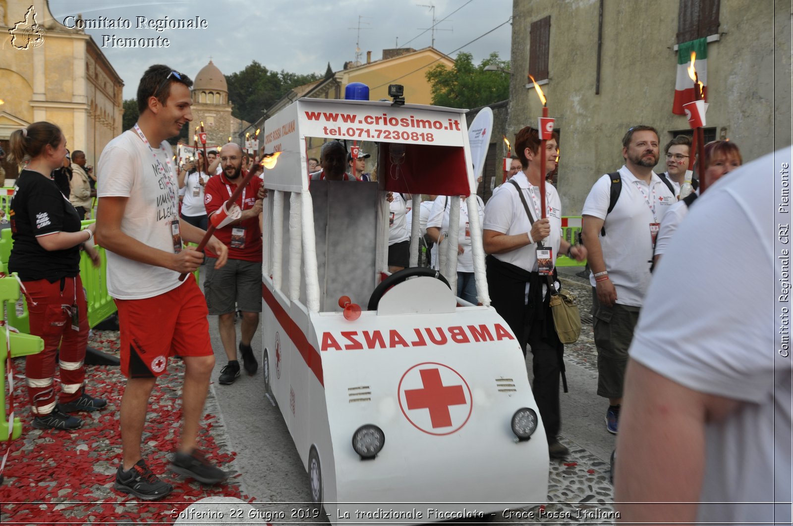 Solferino 22 Giugno 2019 - La tradizionale Fiaccolata - Croce Rossa Italiana - Comitato Regionale del Piemonte