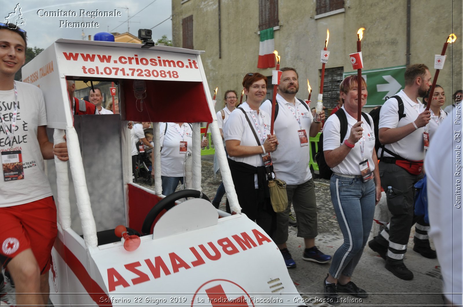 Solferino 22 Giugno 2019 - La tradizionale Fiaccolata - Croce Rossa Italiana - Comitato Regionale del Piemonte