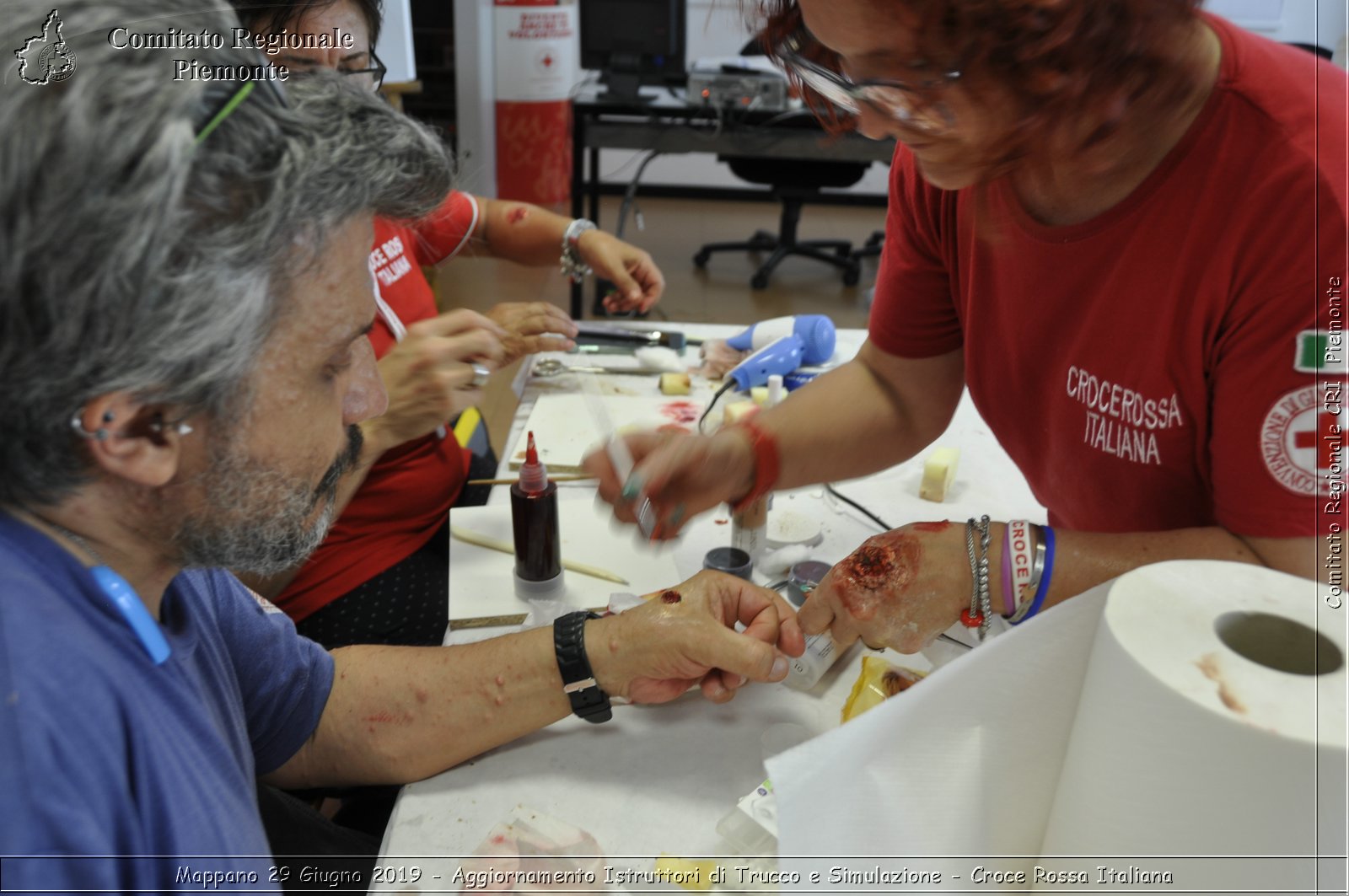 Mappano 29 Giugno 2019 - Aggiornamento Iastruttori di Trucco e Simulazione - Croce Rossa Italiana - Comitato Regionale del Piemonte