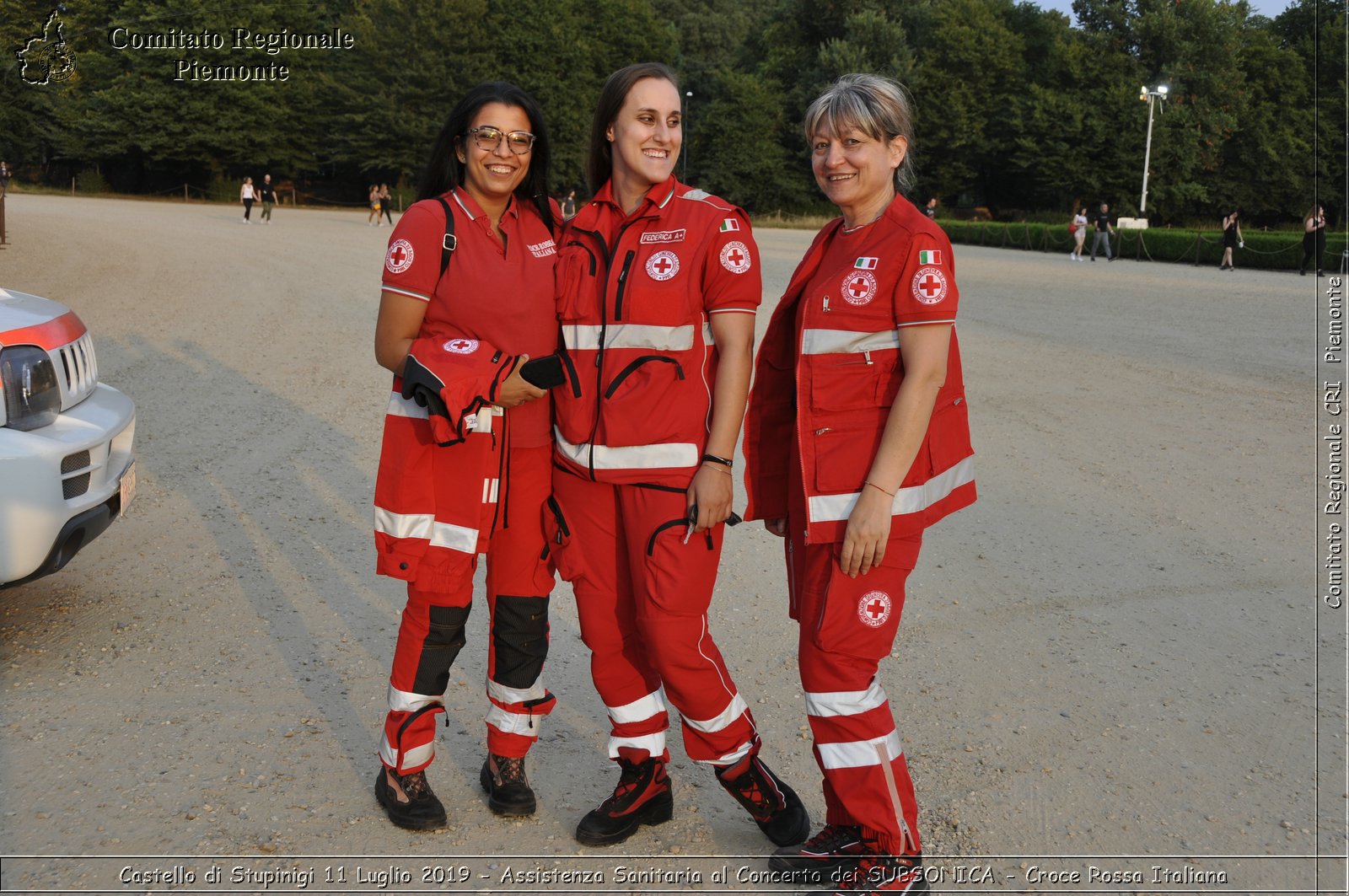 Castello di Stupinigi 11 Luglio 2019 - Assistenza Sanitaria al Concerto dei SUBSONICA - Croce Rossa Italiana - Comitato Regionale del Piemonte