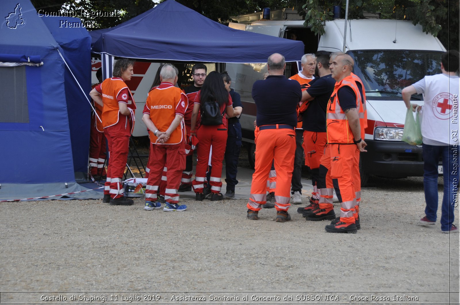 Castello di Stupinigi 11 Luglio 2019 - Assistenza Sanitaria al Concerto dei SUBSONICA - Croce Rossa Italiana - Comitato Regionale del Piemonte