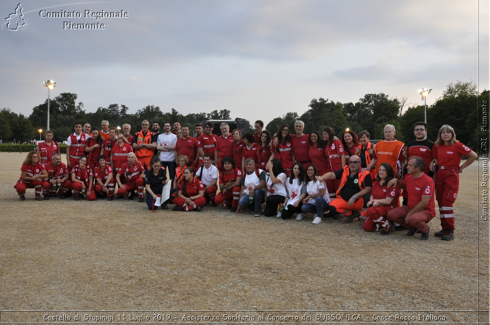 Castello di Stupinigi 11 Luglio 2019 - Assistenza Sanitaria al Concerto dei SUBSONICA - Croce Rossa Italiana - Comitato Regionale del Piemonte