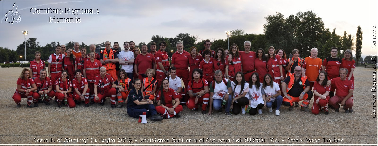 Castello di Stupinigi 11 Luglio 2019 - Assistenza Sanitaria al Concerto dei SUBSONICA - Croce Rossa Italiana - Comitato Regionale del Piemonte