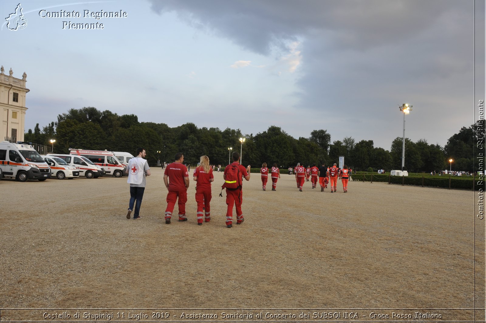 Castello di Stupinigi 11 Luglio 2019 - Assistenza Sanitaria al Concerto dei SUBSONICA - Croce Rossa Italiana - Comitato Regionale del Piemonte