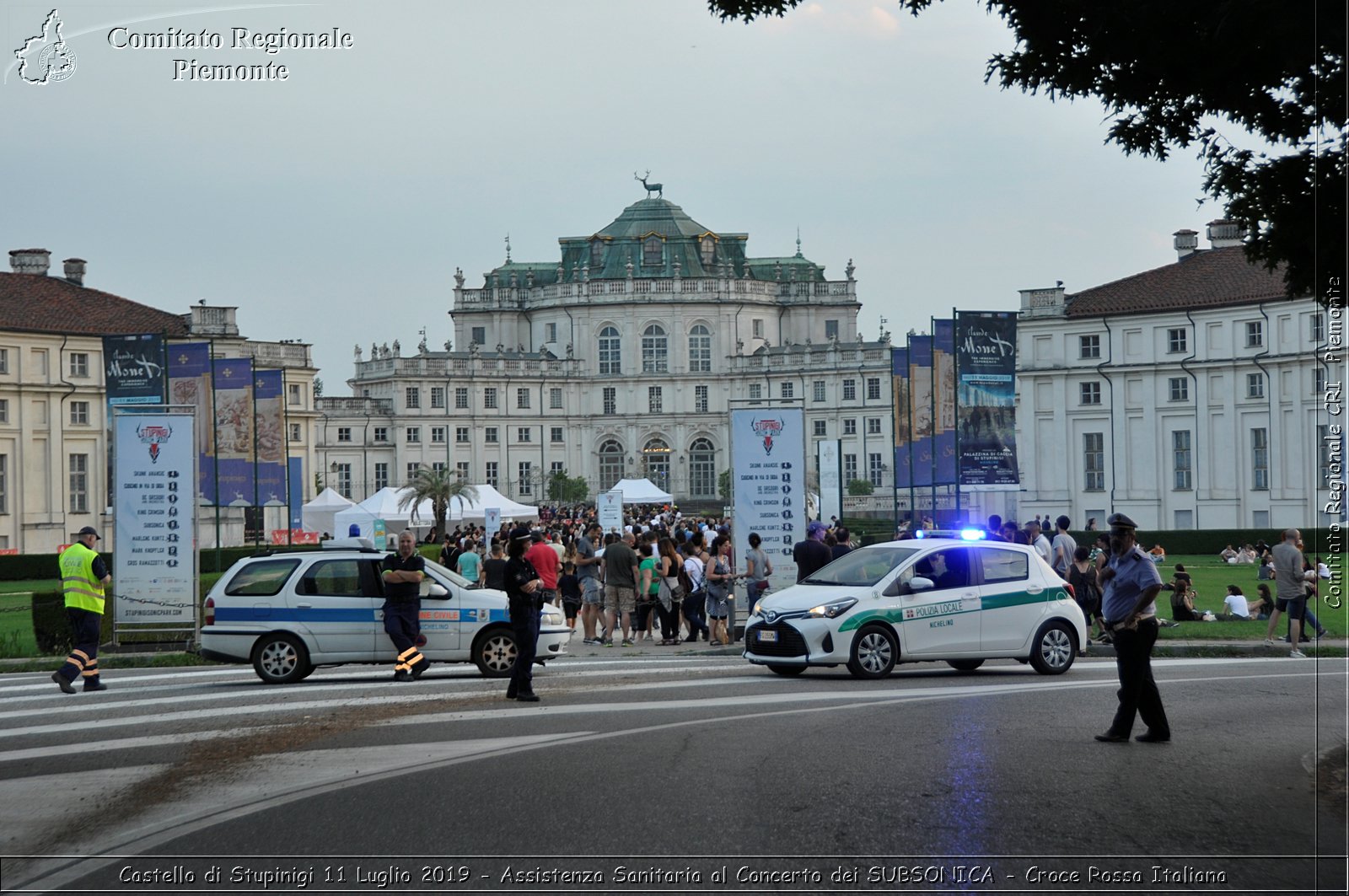 Castello di Stupinigi 11 Luglio 2019 - Assistenza Sanitaria al Concerto dei SUBSONICA - Croce Rossa Italiana - Comitato Regionale del Piemonte