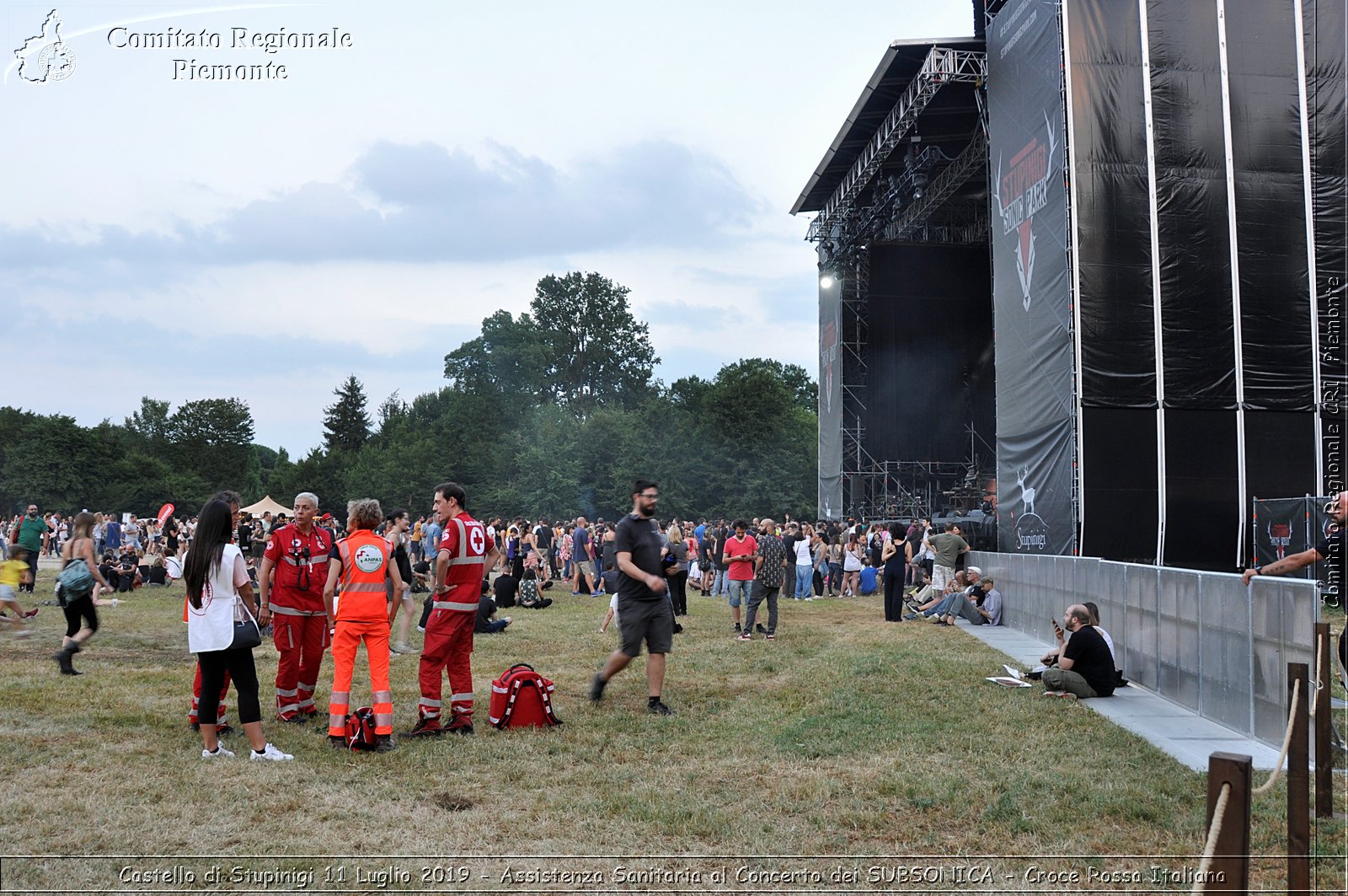 Castello di Stupinigi 11 Luglio 2019 - Assistenza Sanitaria al Concerto dei SUBSONICA - Croce Rossa Italiana - Comitato Regionale del Piemonte