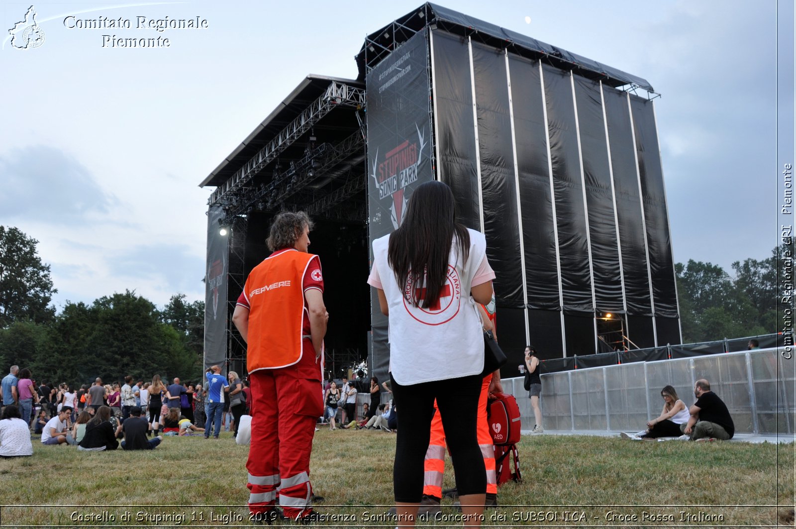 Castello di Stupinigi 11 Luglio 2019 - Assistenza Sanitaria al Concerto dei SUBSONICA - Croce Rossa Italiana - Comitato Regionale del Piemonte