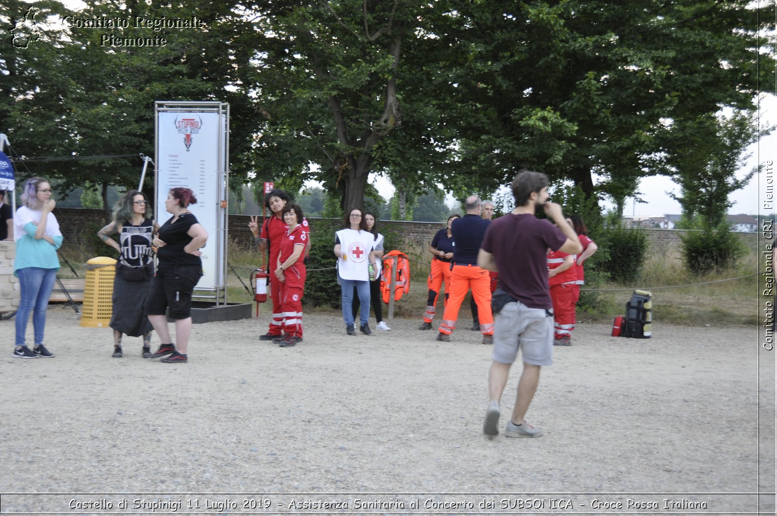 Castello di Stupinigi 11 Luglio 2019 - Assistenza Sanitaria al Concerto dei SUBSONICA - Croce Rossa Italiana - Comitato Regionale del Piemonte