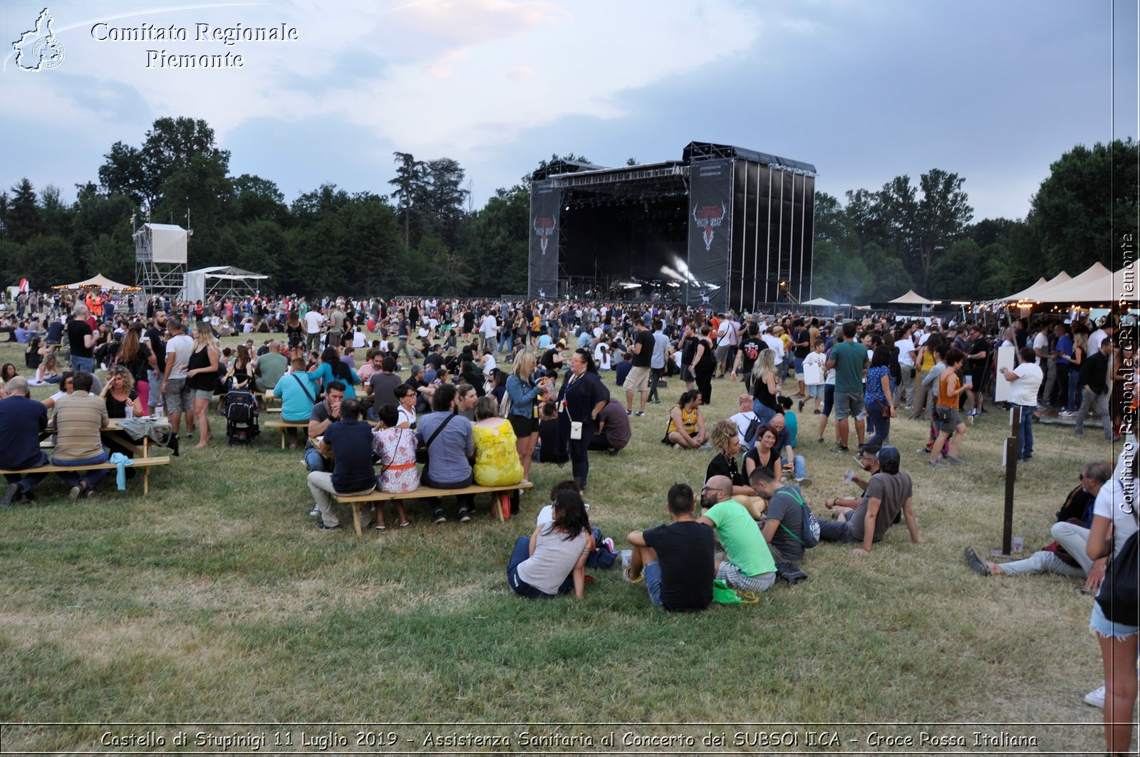 Castello di Stupinigi 11 Luglio 2019 - Assistenza Sanitaria al Concerto dei SUBSONICA - Croce Rossa Italiana - Comitato Regionale del Piemonte