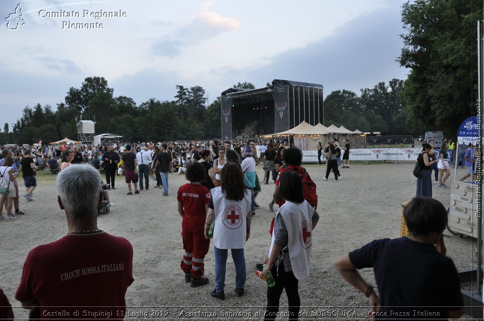 Castello di Stupinigi 11 Luglio 2019 - Assistenza Sanitaria al Concerto dei SUBSONICA - Croce Rossa Italiana - Comitato Regionale del Piemonte