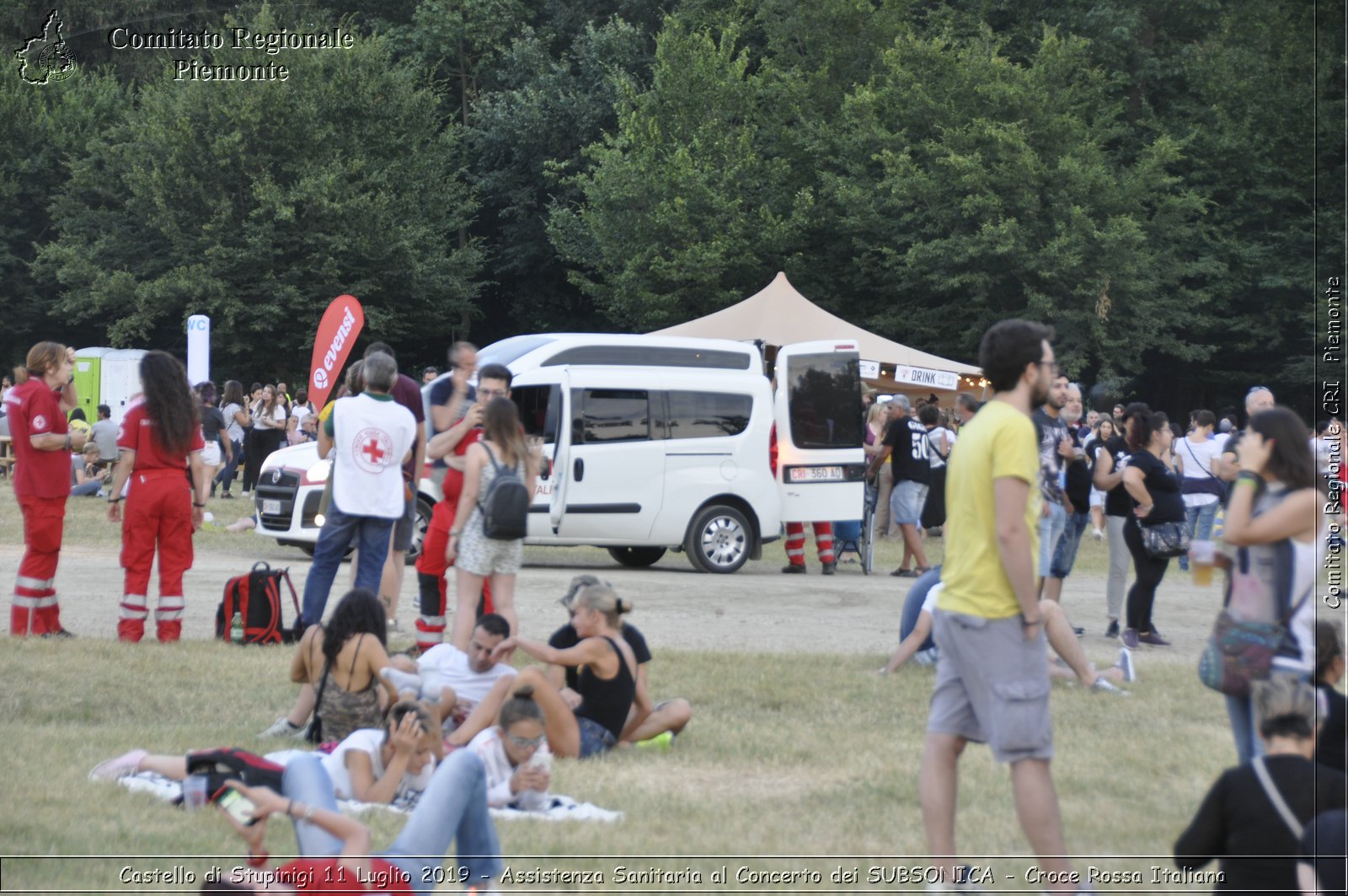 Castello di Stupinigi 11 Luglio 2019 - Assistenza Sanitaria al Concerto dei SUBSONICA - Croce Rossa Italiana - Comitato Regionale del Piemonte