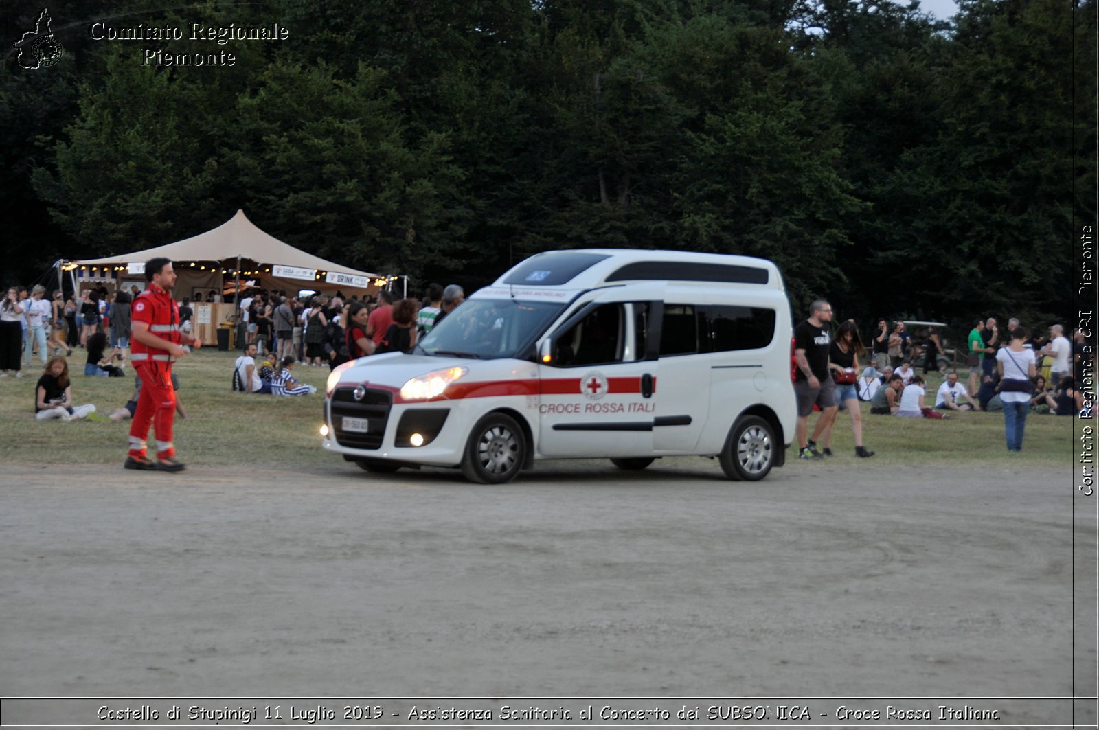 Castello di Stupinigi 11 Luglio 2019 - Assistenza Sanitaria al Concerto dei SUBSONICA - Croce Rossa Italiana - Comitato Regionale del Piemonte