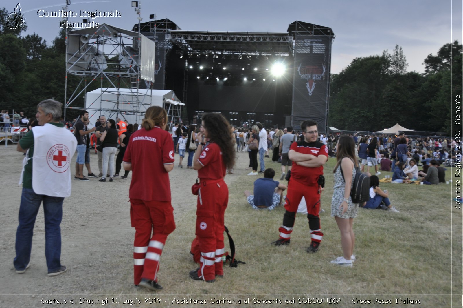 Castello di Stupinigi 11 Luglio 2019 - Assistenza Sanitaria al Concerto dei SUBSONICA - Croce Rossa Italiana - Comitato Regionale del Piemonte