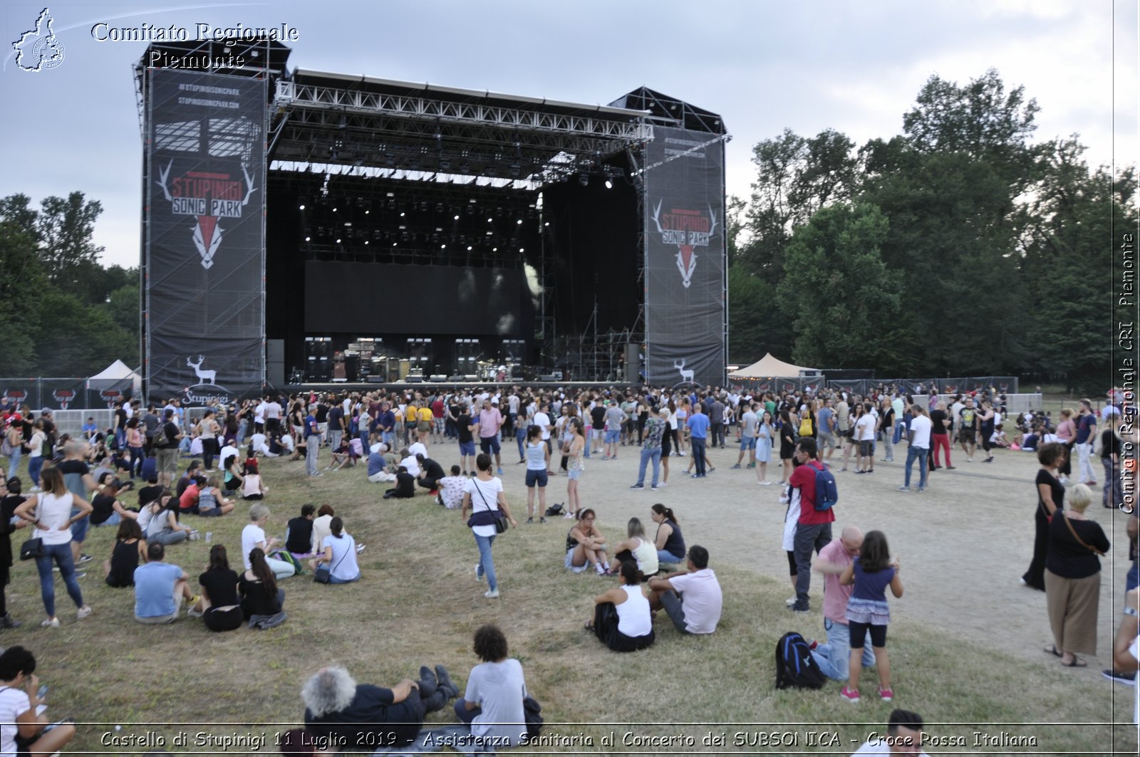 Castello di Stupinigi 11 Luglio 2019 - Assistenza Sanitaria al Concerto dei SUBSONICA - Croce Rossa Italiana - Comitato Regionale del Piemonte