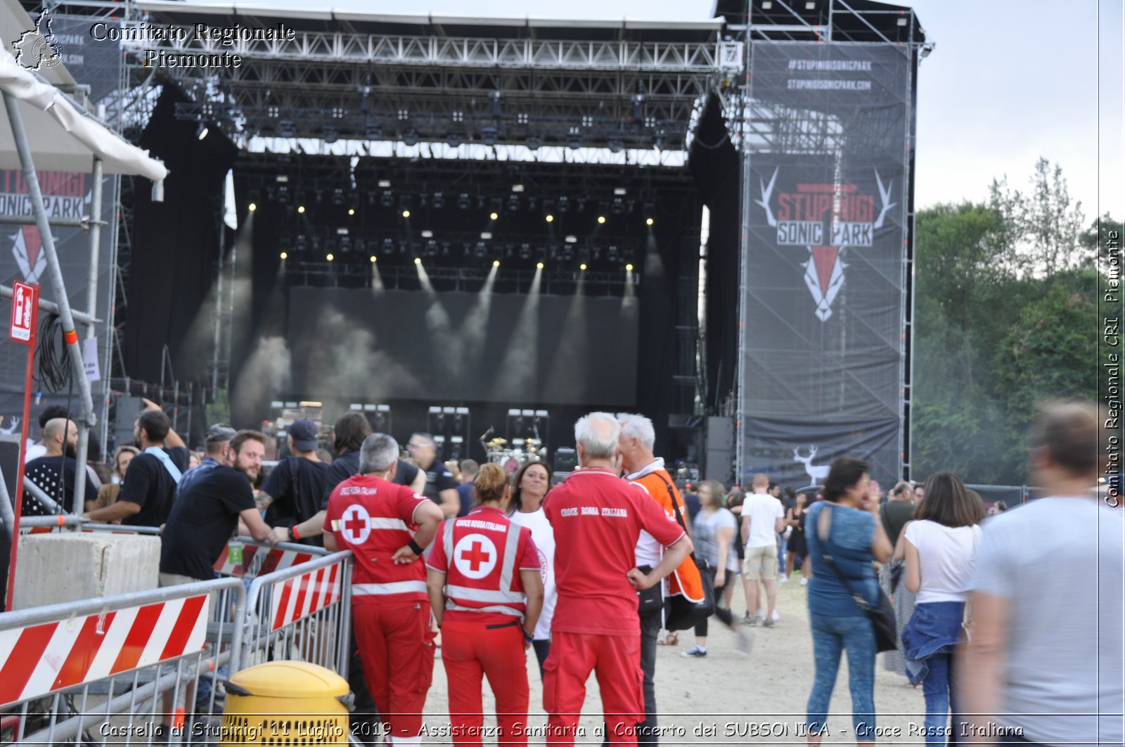 Castello di Stupinigi 11 Luglio 2019 - Assistenza Sanitaria al Concerto dei SUBSONICA - Croce Rossa Italiana - Comitato Regionale del Piemonte