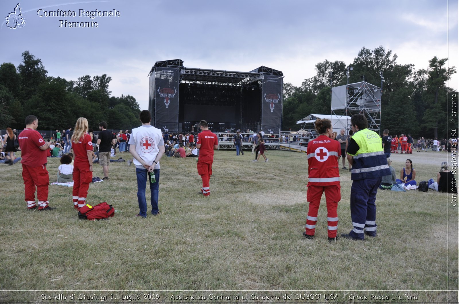 Castello di Stupinigi 11 Luglio 2019 - Assistenza Sanitaria al Concerto dei SUBSONICA - Croce Rossa Italiana - Comitato Regionale del Piemonte