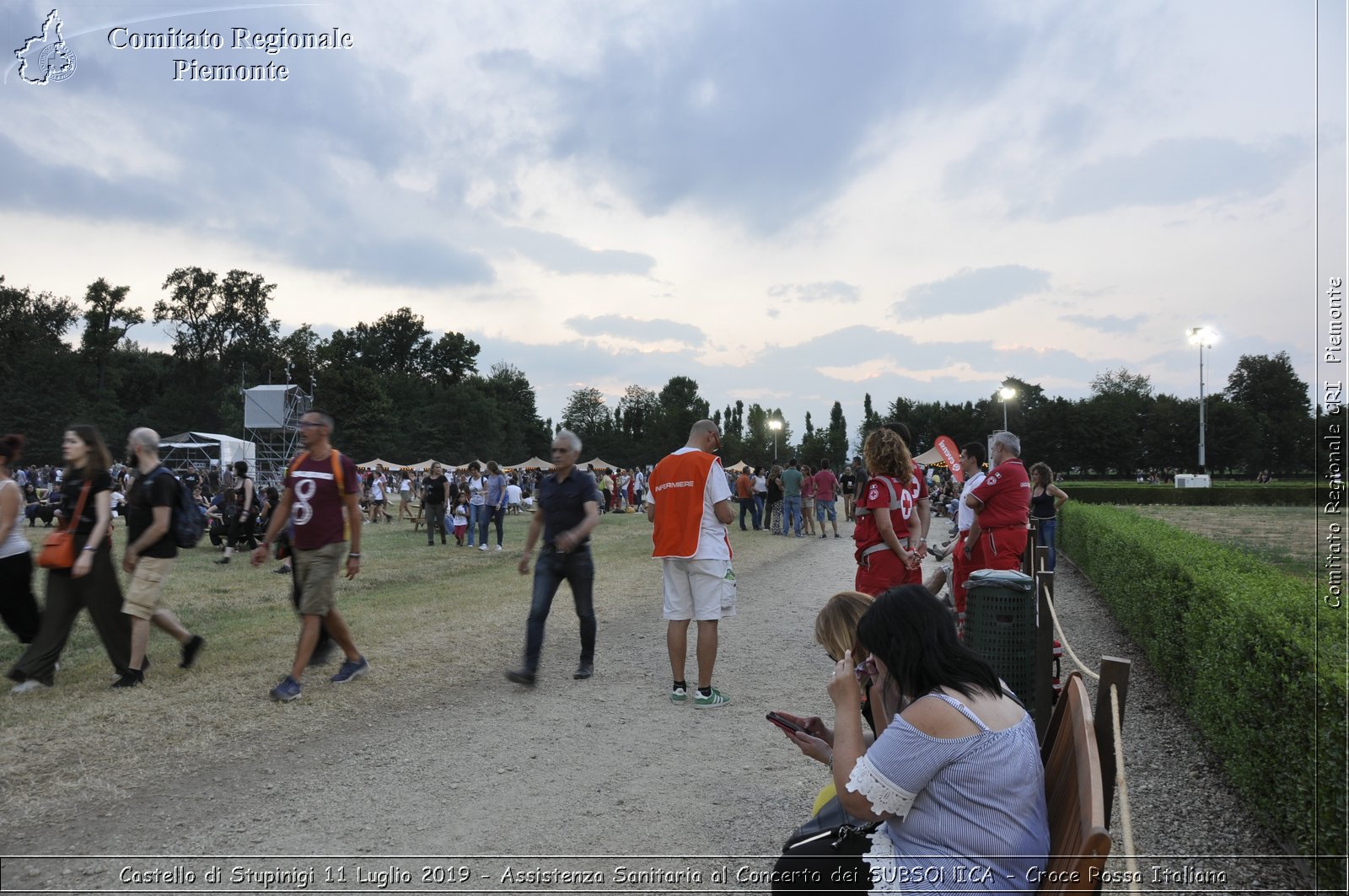 Castello di Stupinigi 11 Luglio 2019 - Assistenza Sanitaria al Concerto dei SUBSONICA - Croce Rossa Italiana - Comitato Regionale del Piemonte