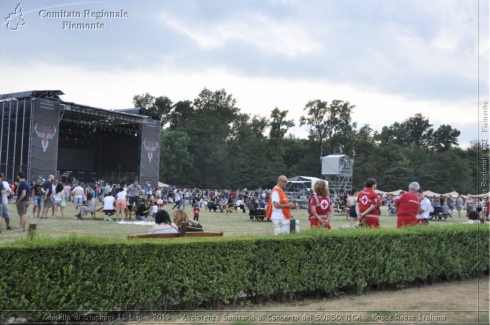 Castello di Stupinigi 11 Luglio 2019 - Assistenza Sanitaria al Concerto dei SUBSONICA - Croce Rossa Italiana - Comitato Regionale del Piemonte