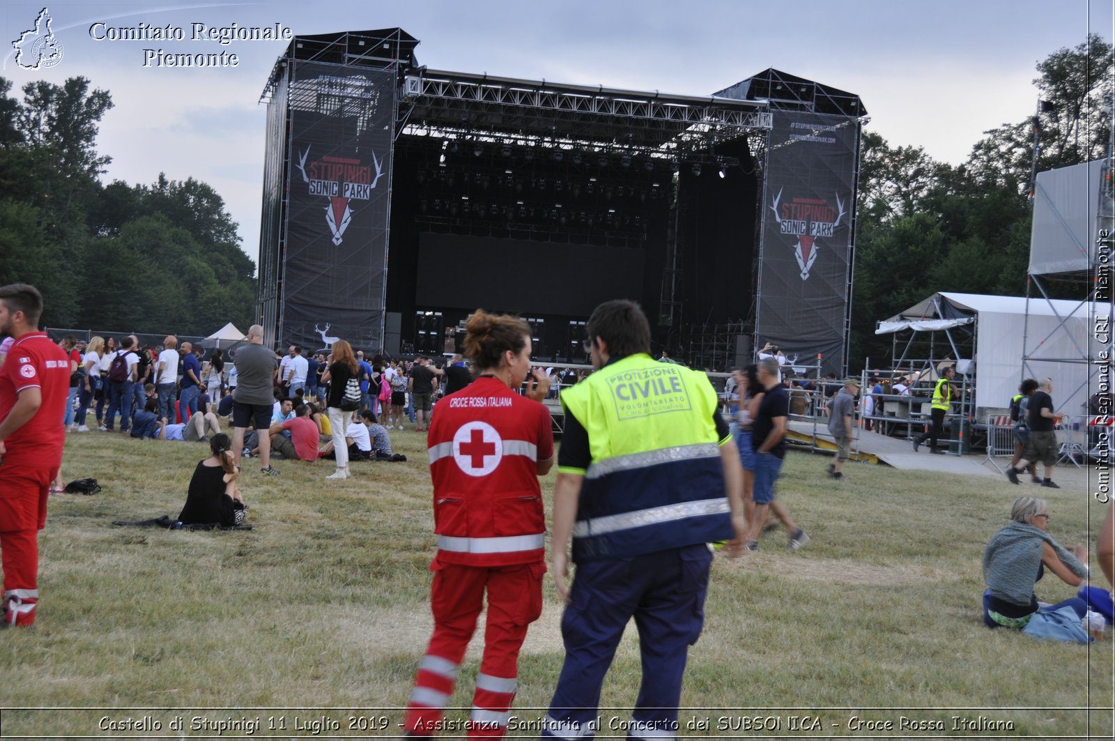 Castello di Stupinigi 11 Luglio 2019 - Assistenza Sanitaria al Concerto dei SUBSONICA - Croce Rossa Italiana - Comitato Regionale del Piemonte