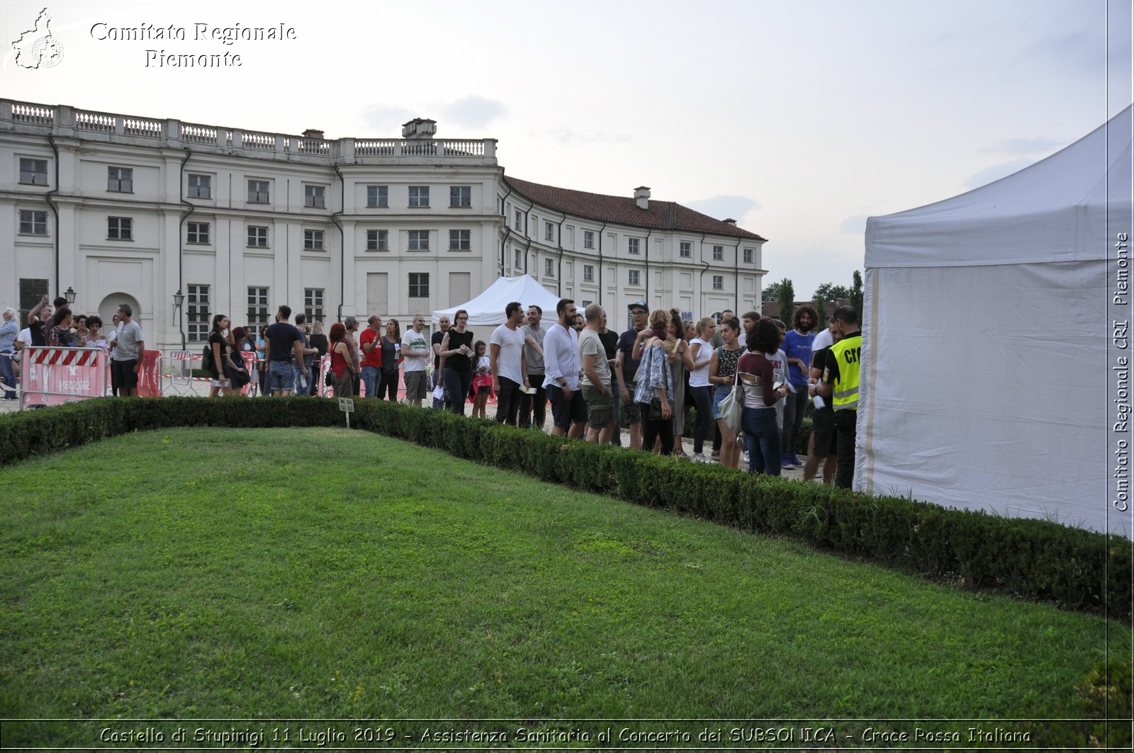 Castello di Stupinigi 11 Luglio 2019 - Assistenza Sanitaria al Concerto dei SUBSONICA - Croce Rossa Italiana - Comitato Regionale del Piemonte