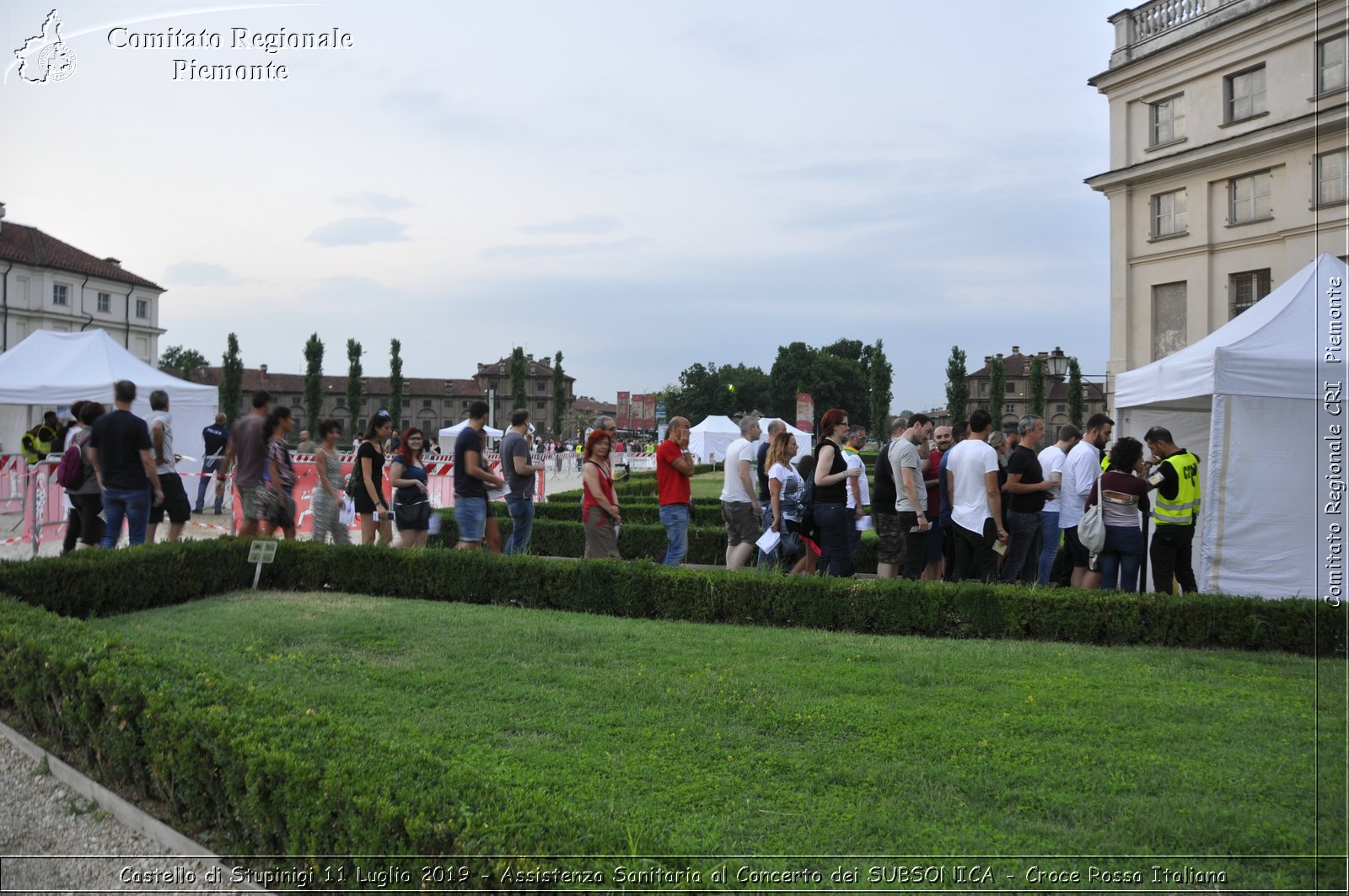 Castello di Stupinigi 11 Luglio 2019 - Assistenza Sanitaria al Concerto dei SUBSONICA - Croce Rossa Italiana - Comitato Regionale del Piemonte