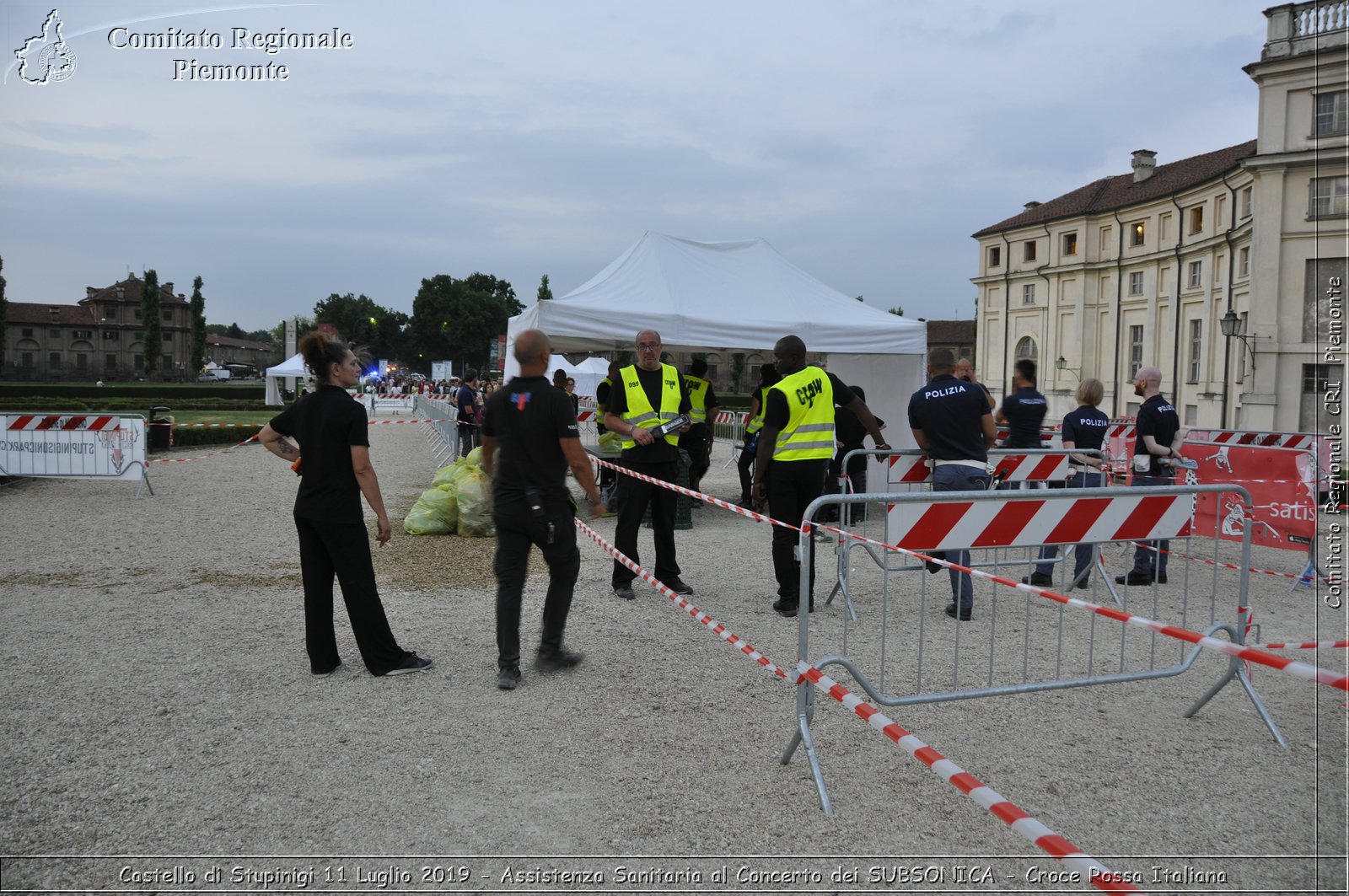 Castello di Stupinigi 11 Luglio 2019 - Assistenza Sanitaria al Concerto dei SUBSONICA - Croce Rossa Italiana - Comitato Regionale del Piemonte