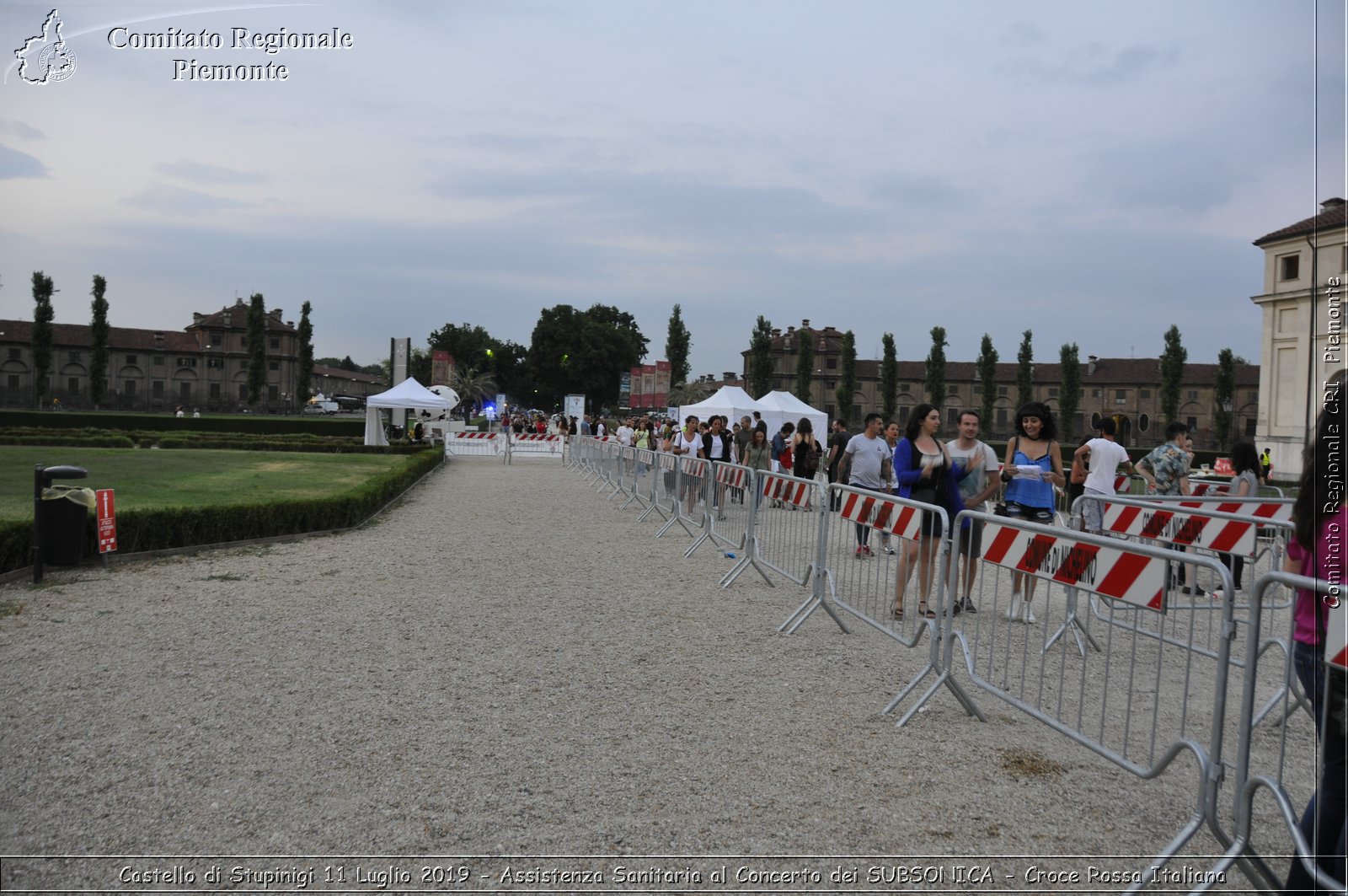 Castello di Stupinigi 11 Luglio 2019 - Assistenza Sanitaria al Concerto dei SUBSONICA - Croce Rossa Italiana - Comitato Regionale del Piemonte