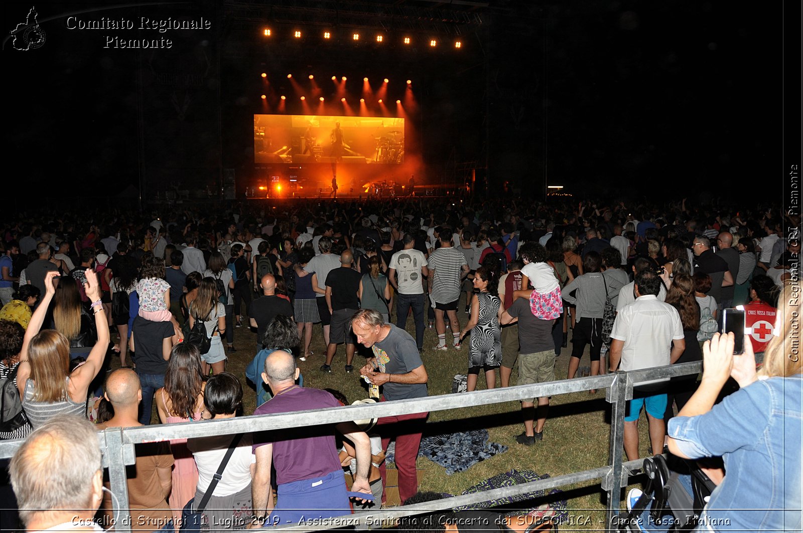 Castello di Stupinigi 11 Luglio 2019 - Assistenza Sanitaria al Concerto dei SUBSONICA - Croce Rossa Italiana - Comitato Regionale del Piemonte