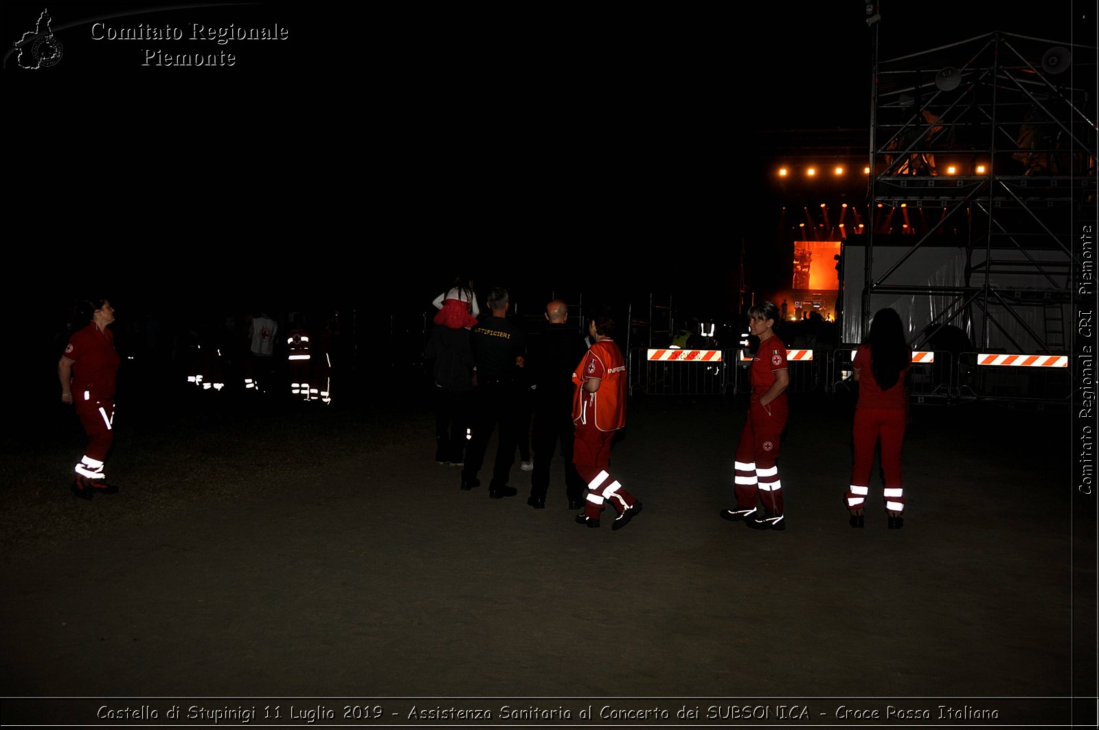 Castello di Stupinigi 11 Luglio 2019 - Assistenza Sanitaria al Concerto dei SUBSONICA - Croce Rossa Italiana - Comitato Regionale del Piemonte