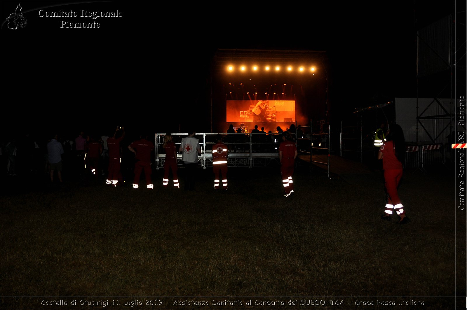 Castello di Stupinigi 11 Luglio 2019 - Assistenza Sanitaria al Concerto dei SUBSONICA - Croce Rossa Italiana - Comitato Regionale del Piemonte