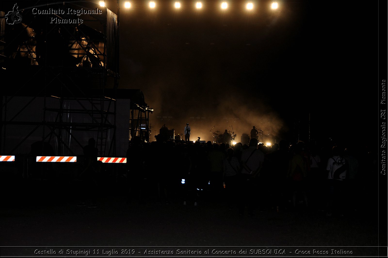 Castello di Stupinigi 11 Luglio 2019 - Assistenza Sanitaria al Concerto dei SUBSONICA - Croce Rossa Italiana - Comitato Regionale del Piemonte