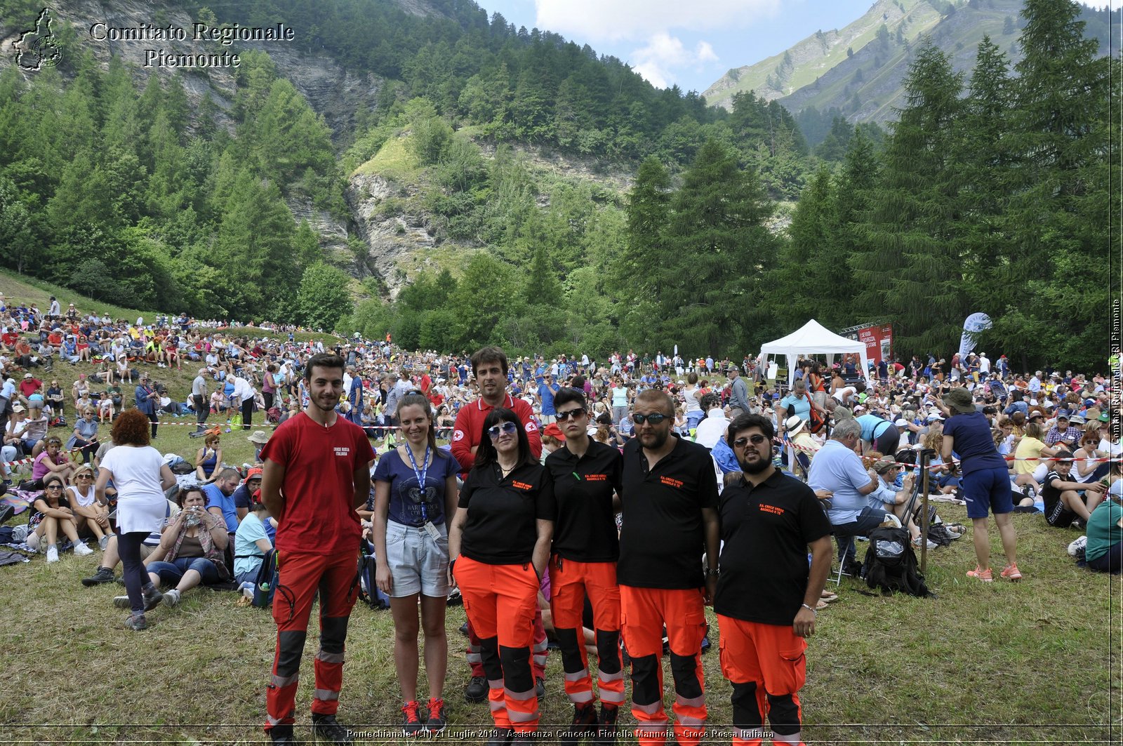 Pontechianale (CN) 21 Luglio 2019 - Assistenza Concerto Fiorella Mannoia - Croce Rossa Italiana - Comitato Regionale del Piemonte