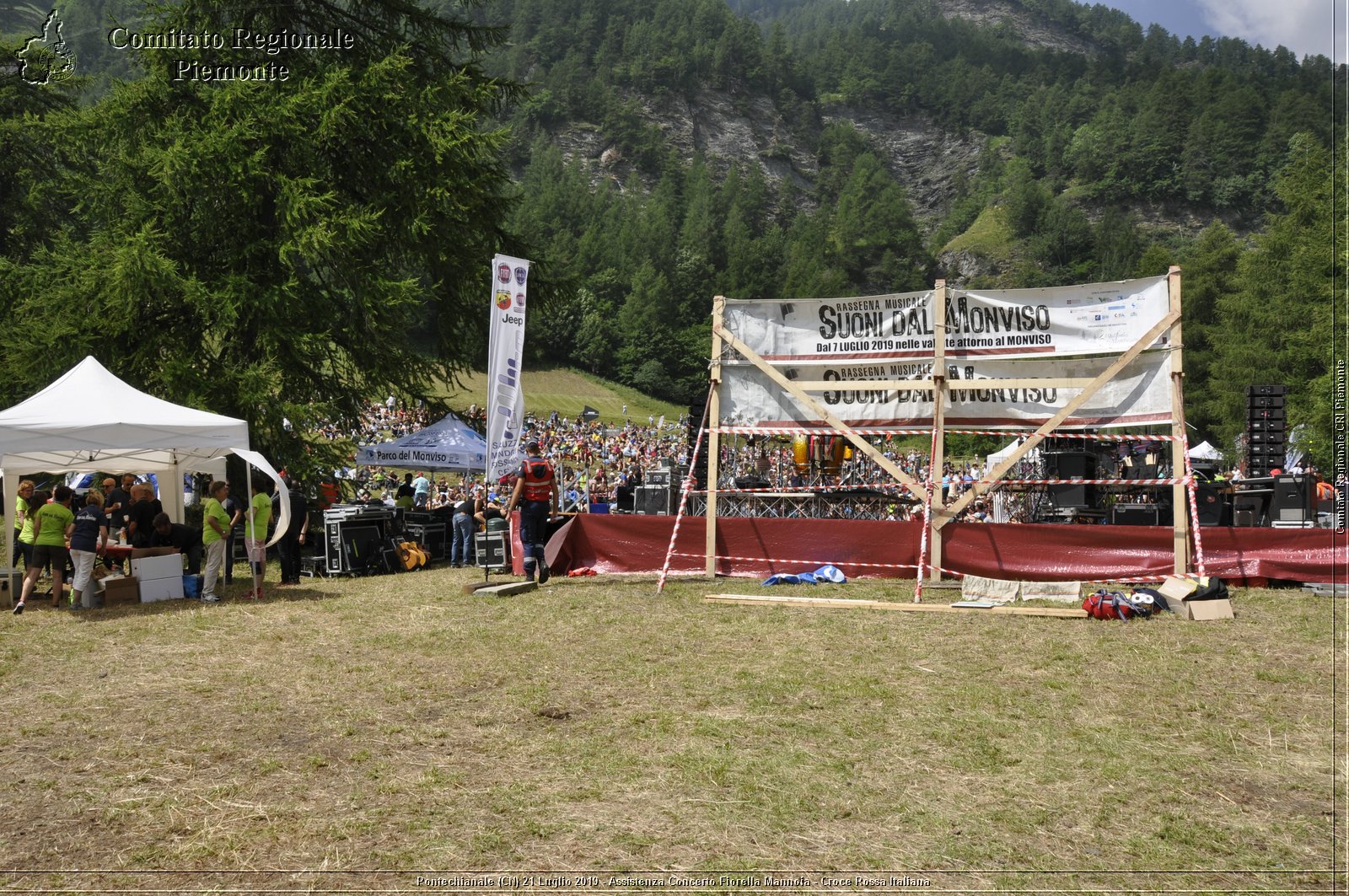 Pontechianale (CN) 21 Luglio 2019 - Assistenza Concerto Fiorella Mannoia - Croce Rossa Italiana - Comitato Regionale del Piemonte