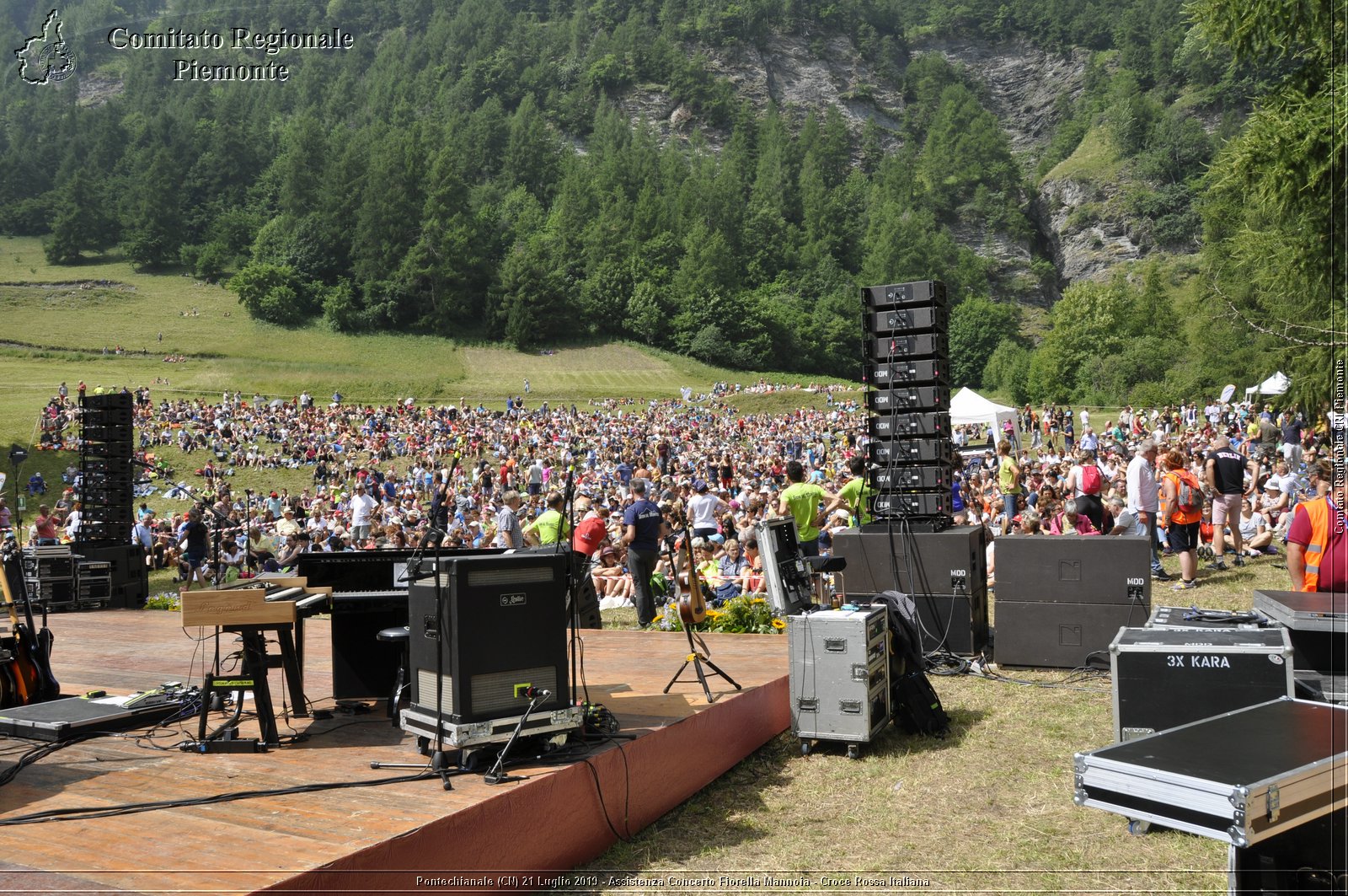 Pontechianale (CN) 21 Luglio 2019 - Assistenza Concerto Fiorella Mannoia - Croce Rossa Italiana - Comitato Regionale del Piemonte