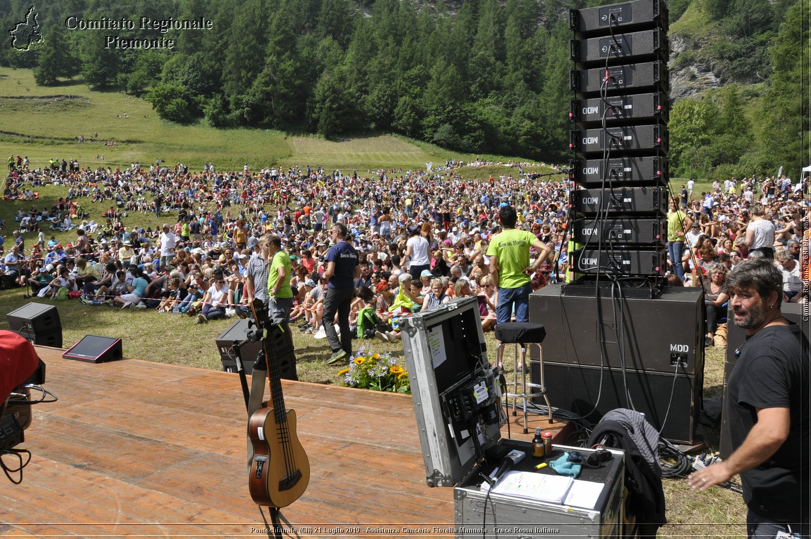 Pontechianale (CN) 21 Luglio 2019 - Assistenza Concerto Fiorella Mannoia - Croce Rossa Italiana - Comitato Regionale del Piemonte