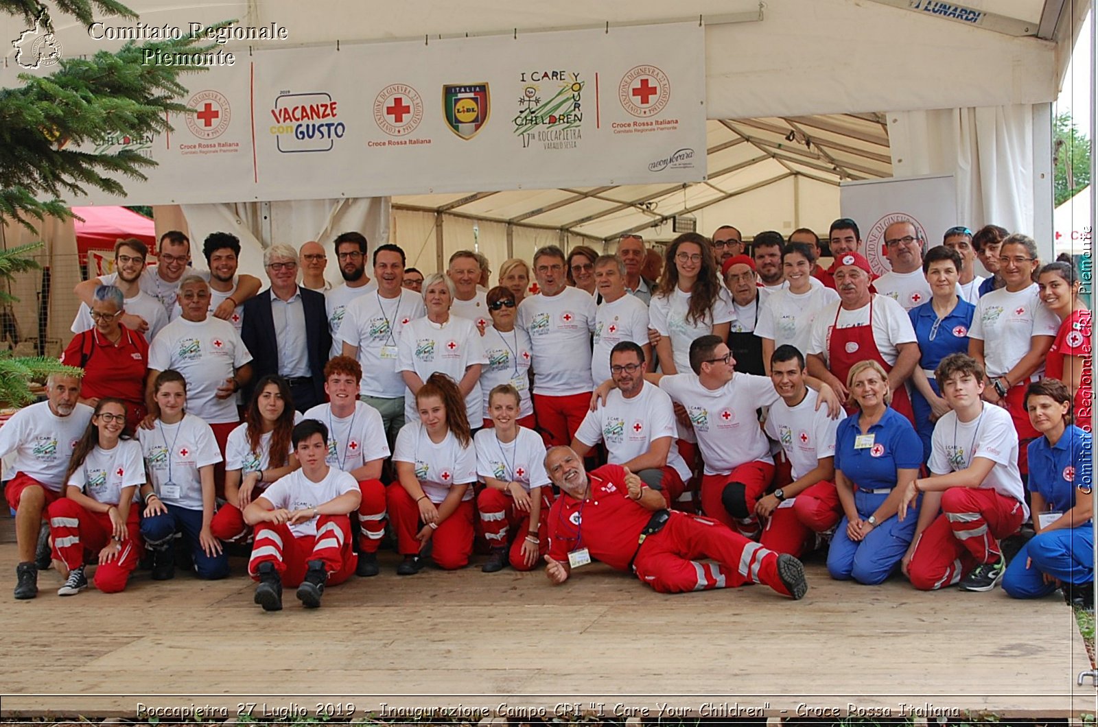 Roccapietra 27 Luglio 2019 - Inaugurazione Campo CRI "I Care Your Children" - Croce Rossa Italiana - Comitato Regionale del Piemonte