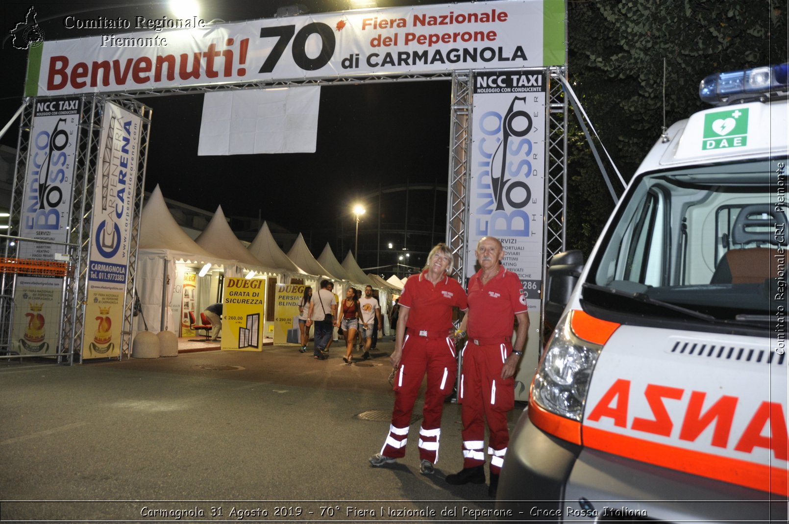 Carmagnola 31 Agosto 2019 - 70 Fiera Nazionale del Peperone - Croce Rossa Italiana - Comitato Regionale CRI Piemonte