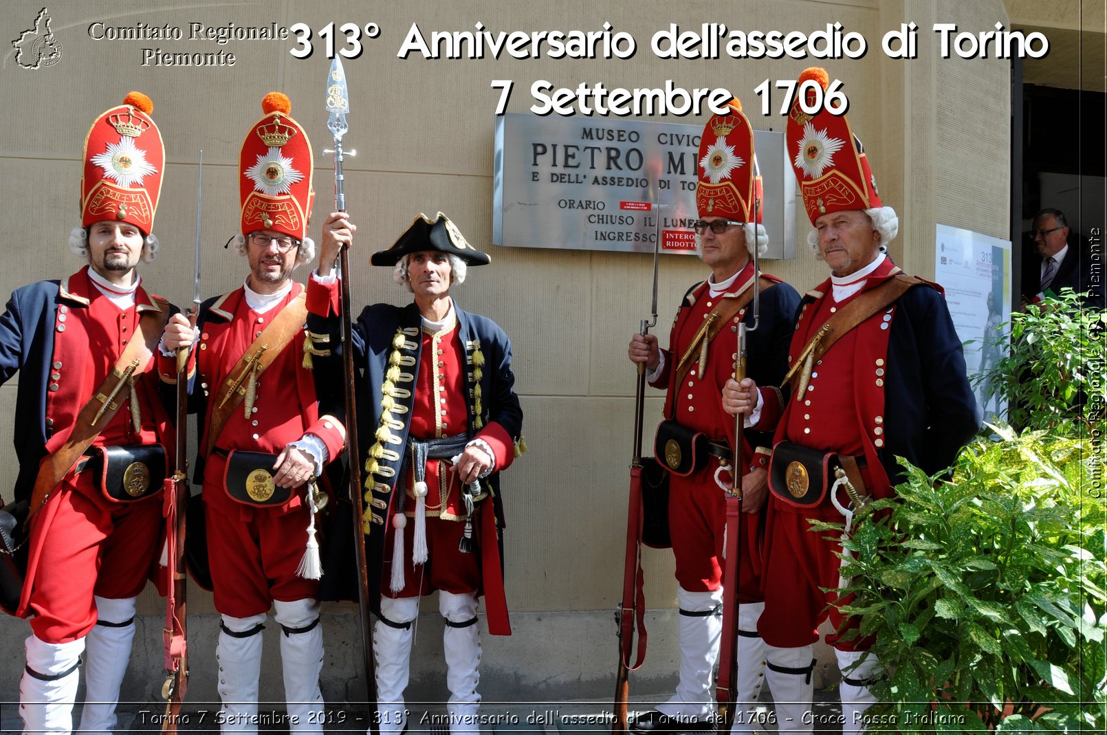 Torino 7 Settembre 2019 - 313 Anniversario dell'assedio di Torino del 1706 - Croce Rossa Italiana