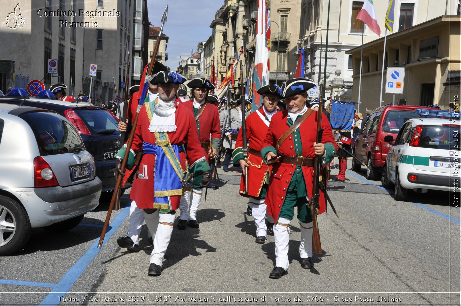 Torino 7 Settembre 2019 - 313 Anniversario dell'assedio di Torino del 1706 - Croce Rossa Italiana